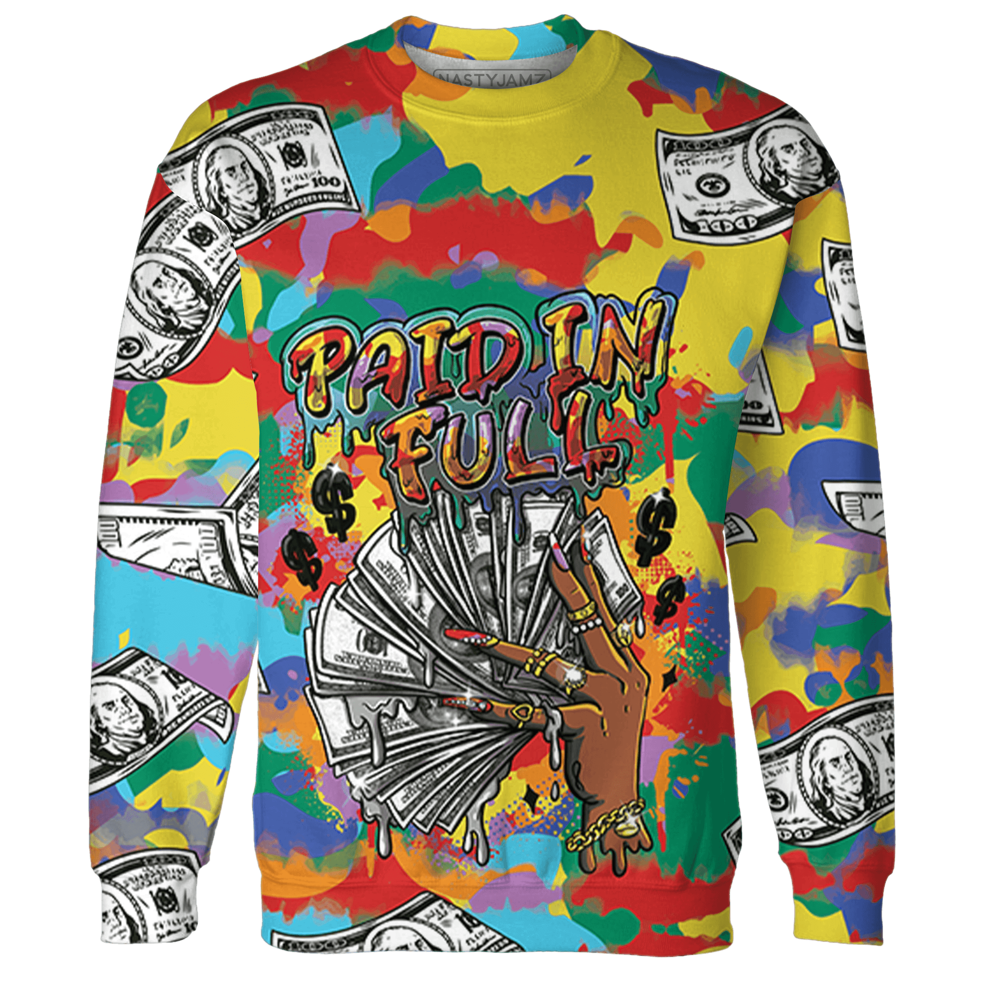 Mid GS Six Championships 1s Sweatshirt Match Paid In Full 3D All-Over Print - NastyJamz