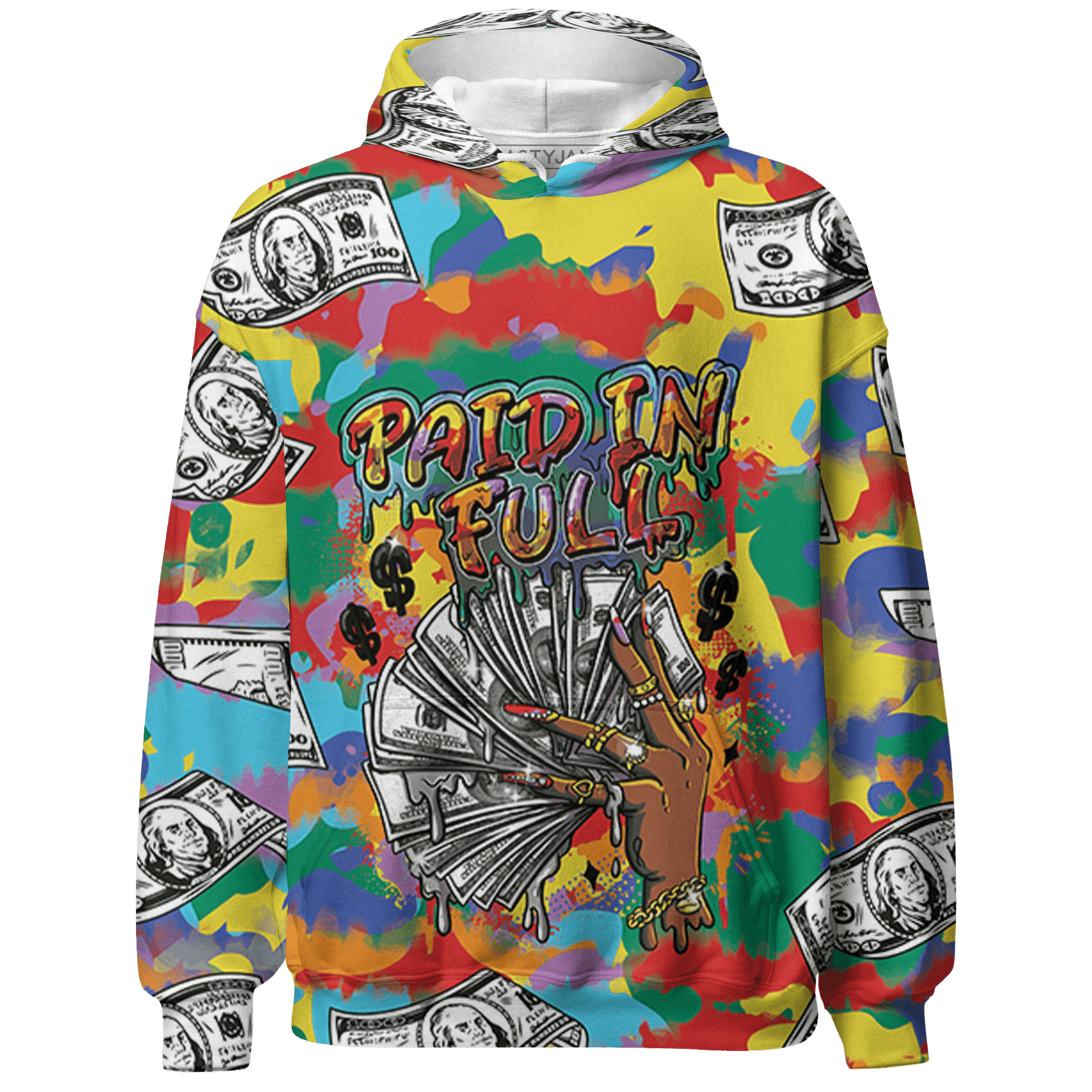 Mid GS Six Championships 1s Hoodie Match Paid In Full 3D All-Over Print - NastyJamz