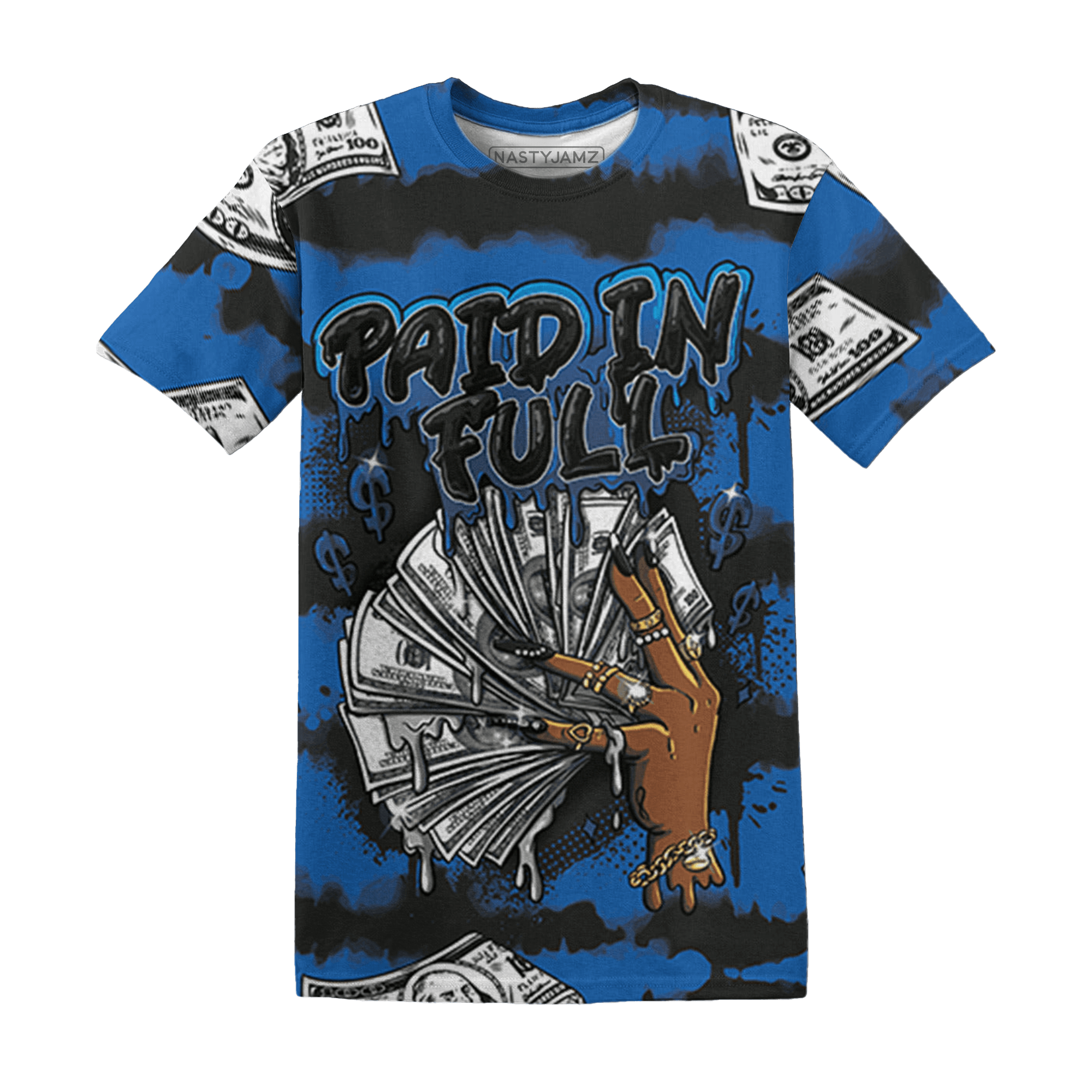 Royal Reimagined 1s T Shirt Match Paid In Full 3D All-Over Print - NastyJamz
