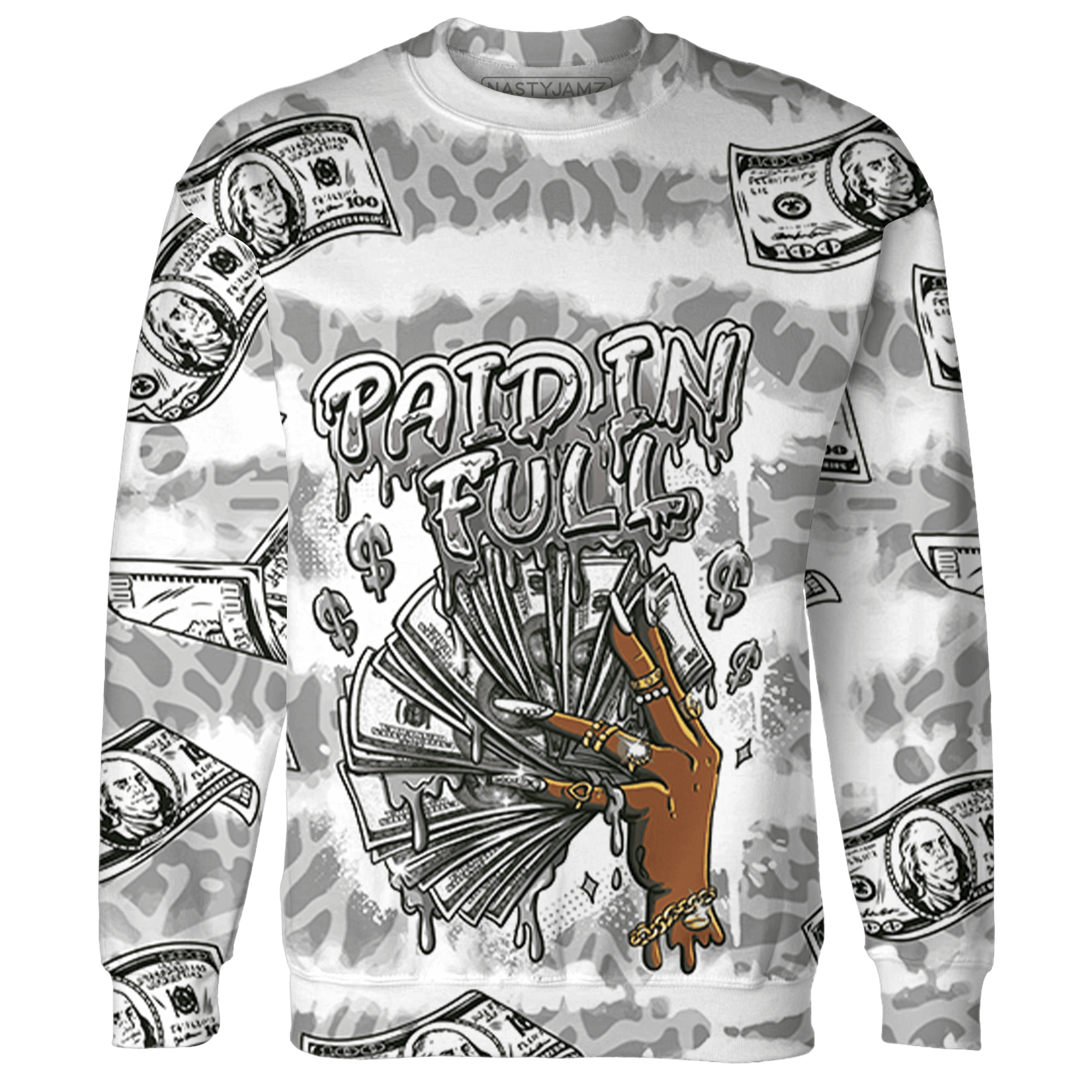 Craft Ivory 3s Sweatshirt Match Paid In Full 3D All-Over Print - NastyJamz