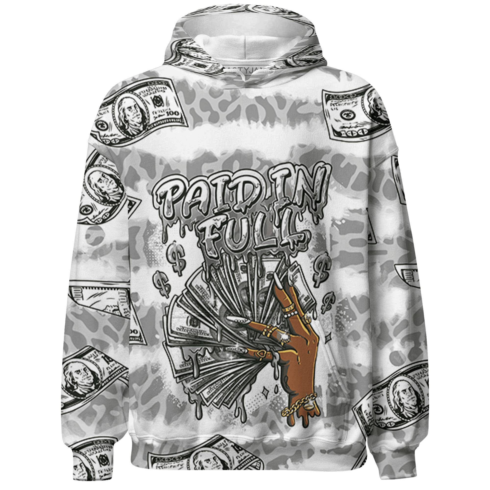 Craft Ivory 3s Hoodie Match Paid In Full 3D All-Over Print - NastyJamz