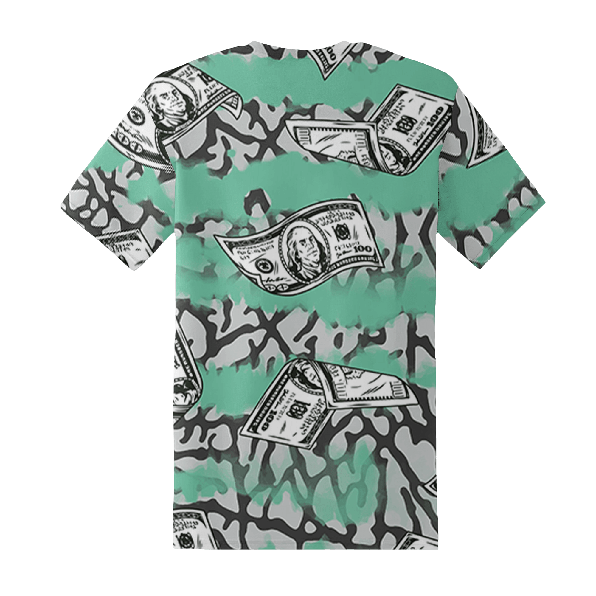 Green Glow 3s T Shirt Match Paid In Full 3D All-Over Print - NastyJamz
