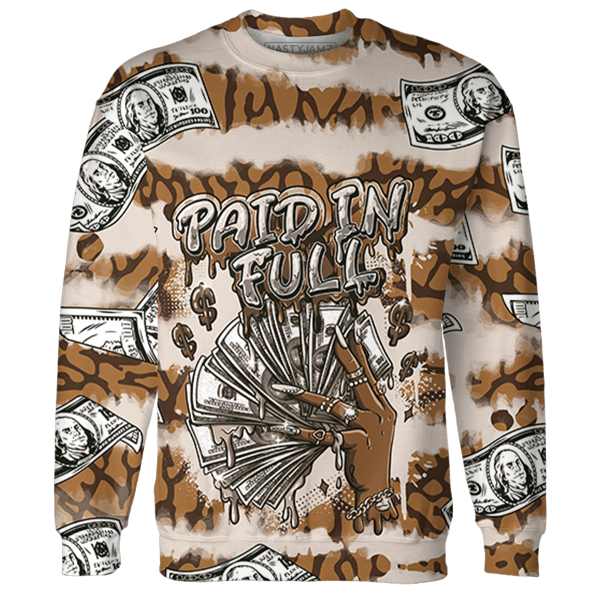 Palomino 3s Sweatshirt Match Paid In Full 3D All-Over Print - NastyJamz