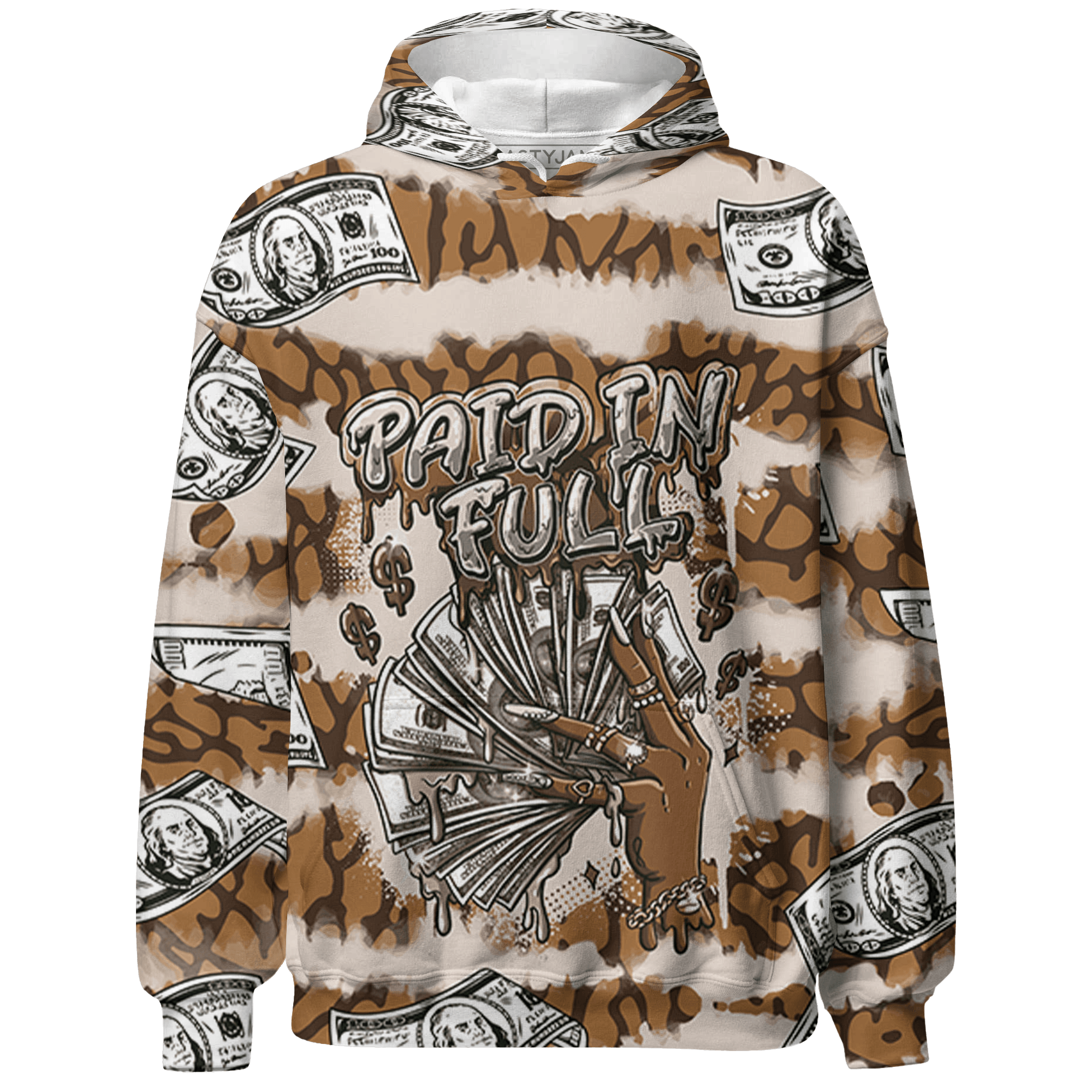 Palomino 3s Hoodie Match Paid In Full 3D All-Over Print - NastyJamz