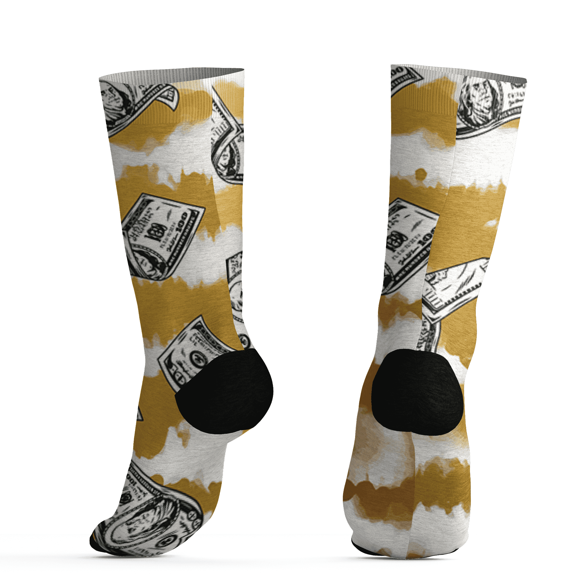 Sail 4s Socks Match Paid In Full 3D All-Over Print - NastyJamz