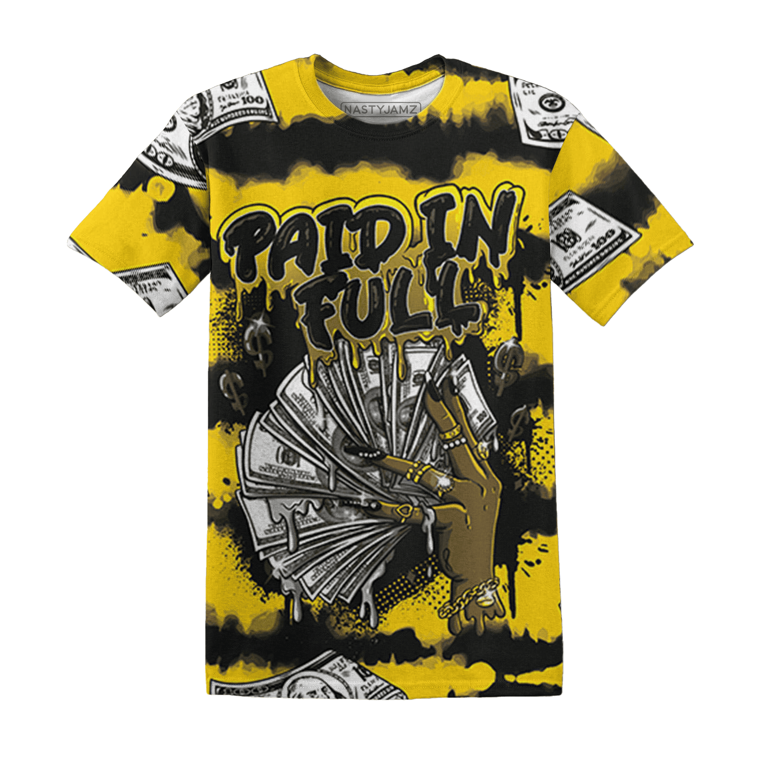 Thunder 4s T Shirt Match Paid In Full 3D All-Over Print - NastyJamz