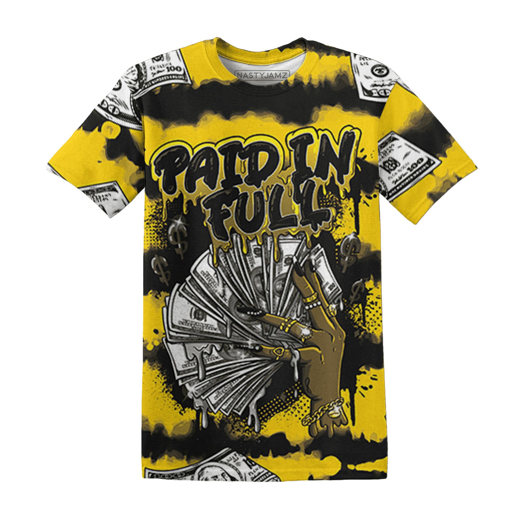 Thunder 4s T Shirt Match Paid In Full 3D All-Over Print - NastyJamz