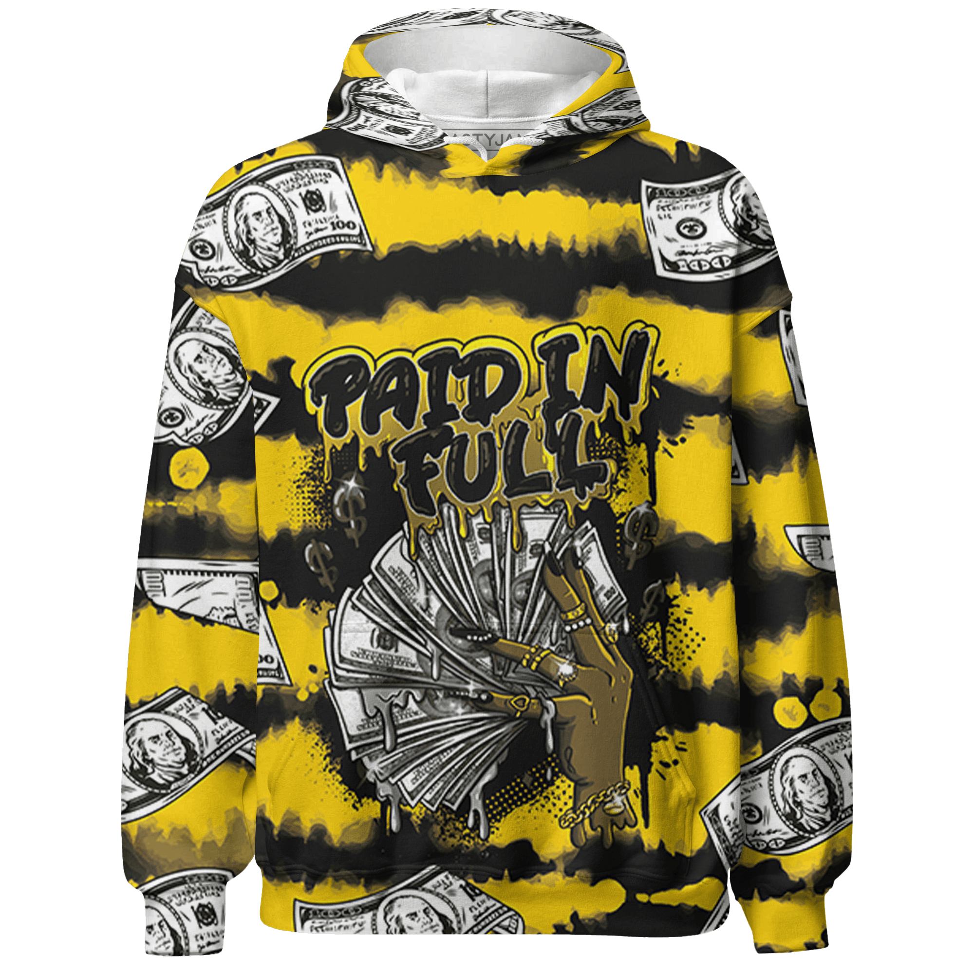 Thunder 4s Hoodie Match Paid In Full 3D All-Over Print - NastyJamz