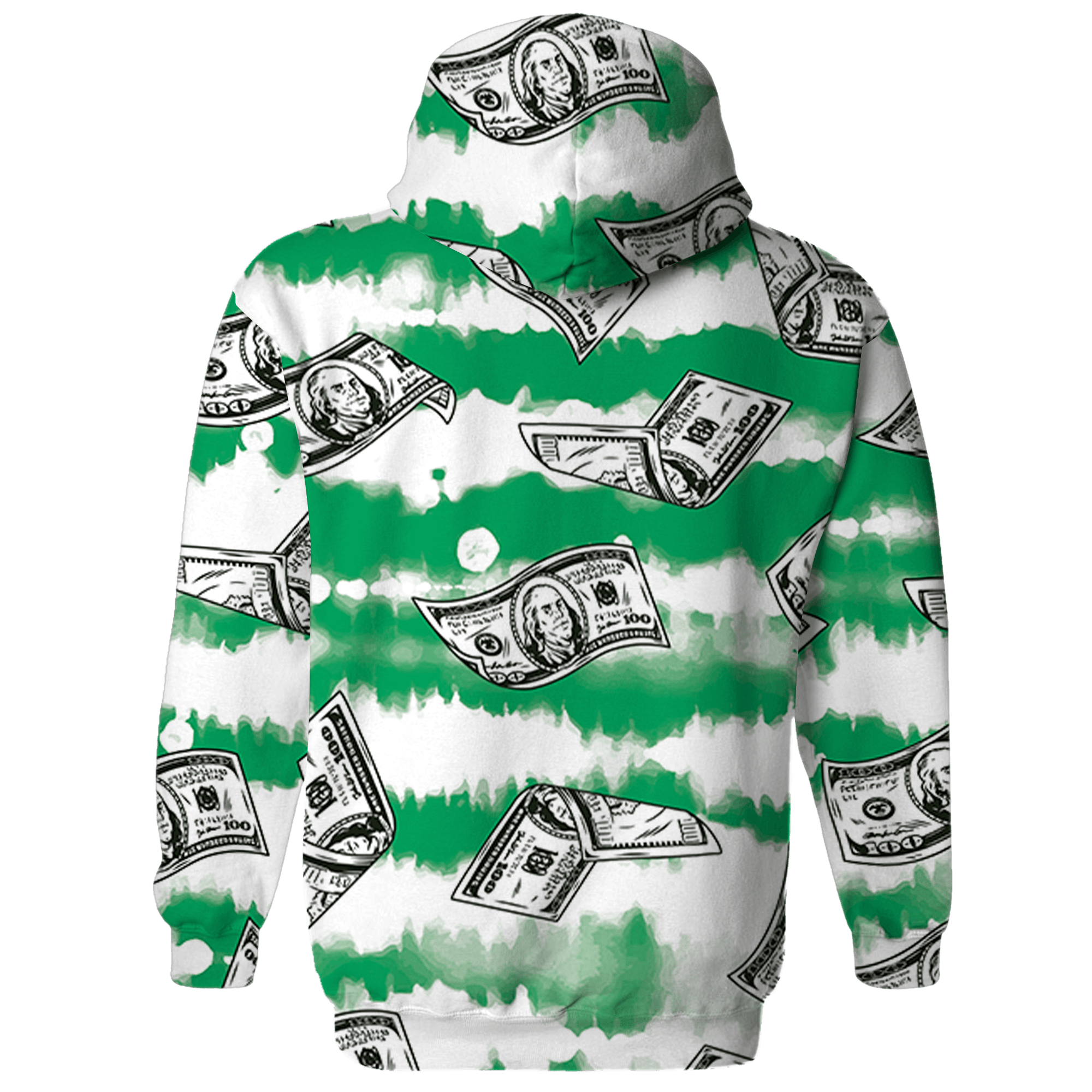 Lucky Green 5s Hoodie Match Paid In Full 3D All-Over Print - NastyJamz