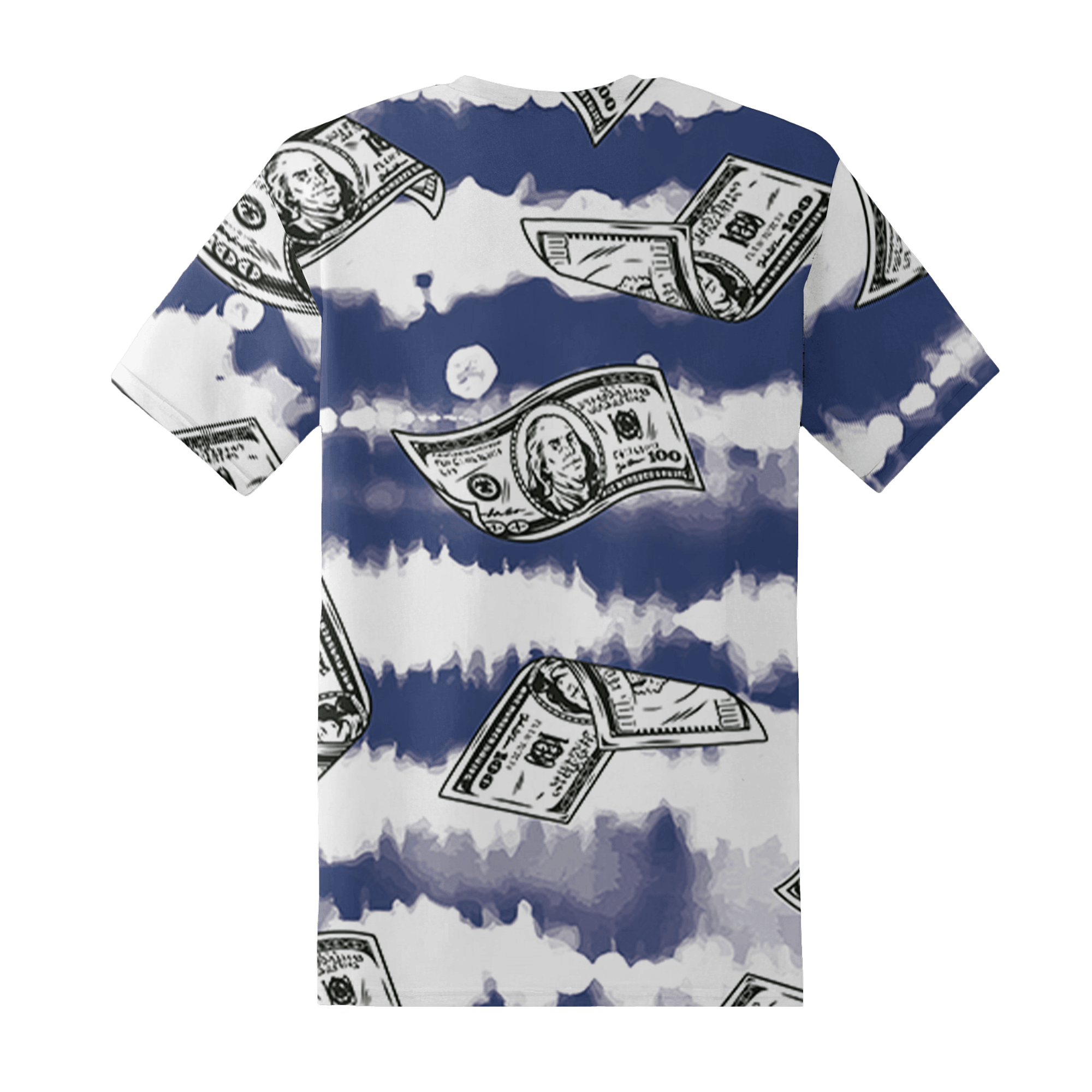 Midnight Navy 5s T Shirt Match Paid In Full 3D All-Over Print - NastyJamz