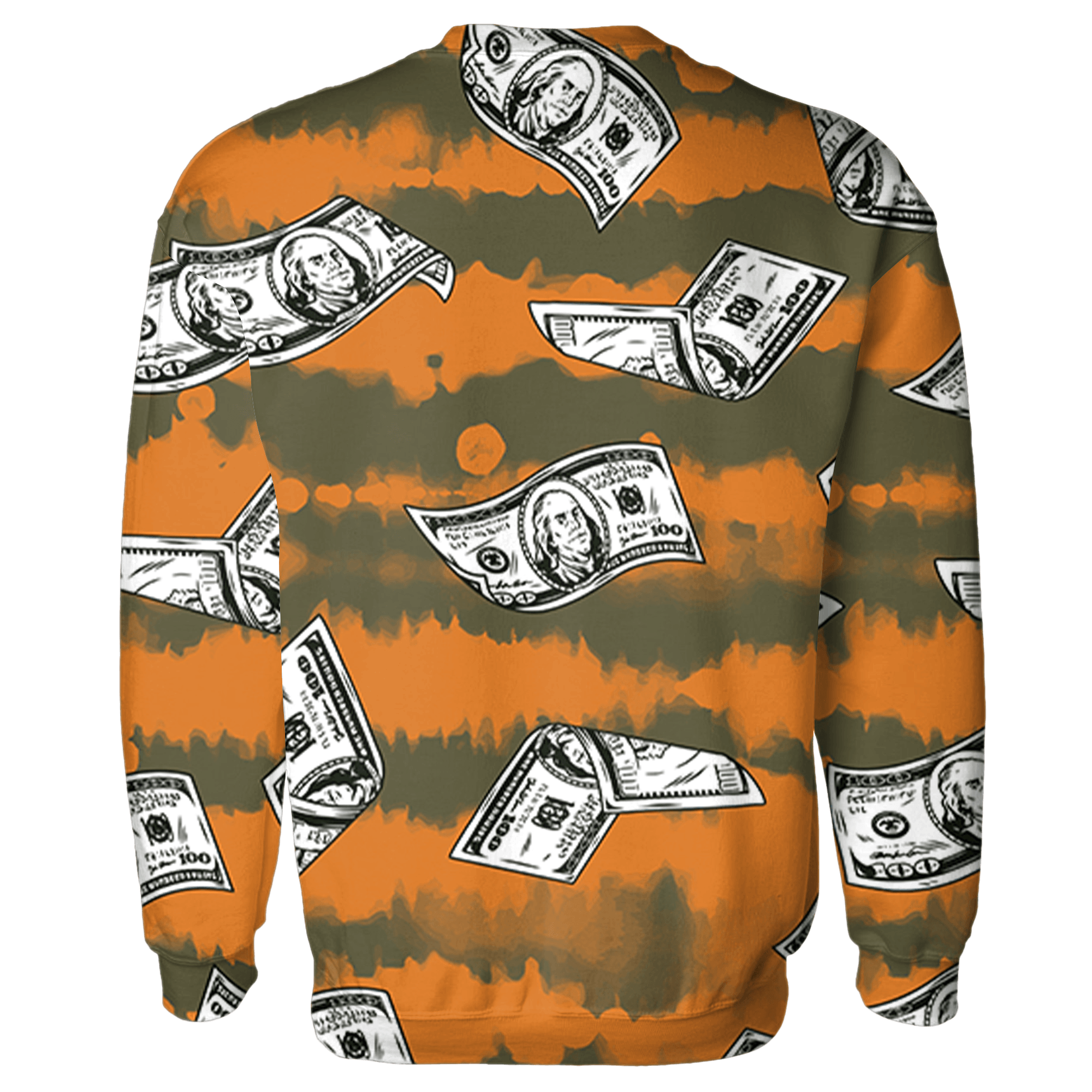 Olive 5s Sweatshirt Match Paid In Full 3D All-Over Print - NastyJamz