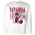 Retro Red Taxi 12s Sweatshirt Match Paranoia BER - NastyJamz