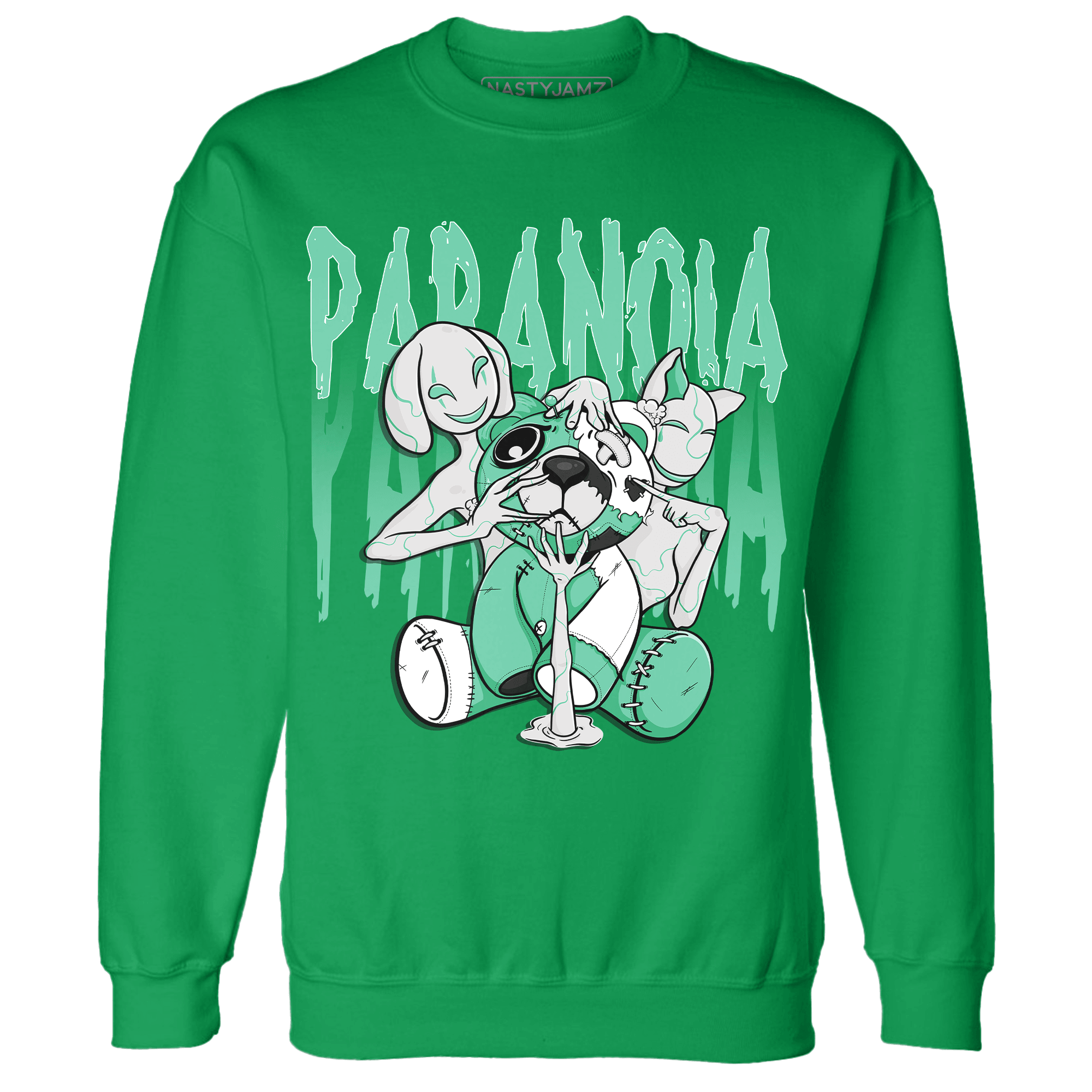 High OG Green Glow 1s Sweatshirt Match Paranoia BER - NastyJamz