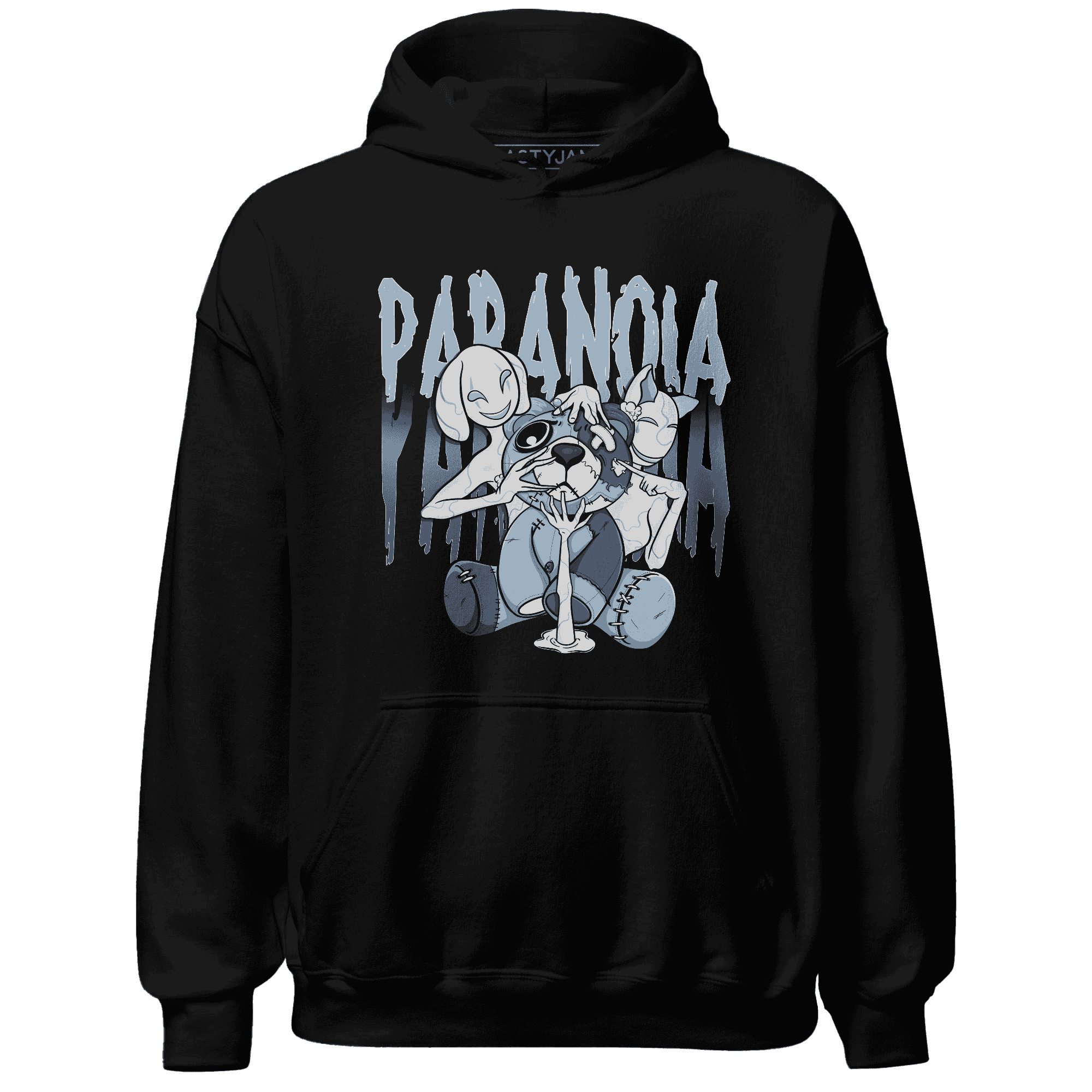 Mid Diffused Blue Grey 1s Hoodie Match Paranoia BER - NastyJamz