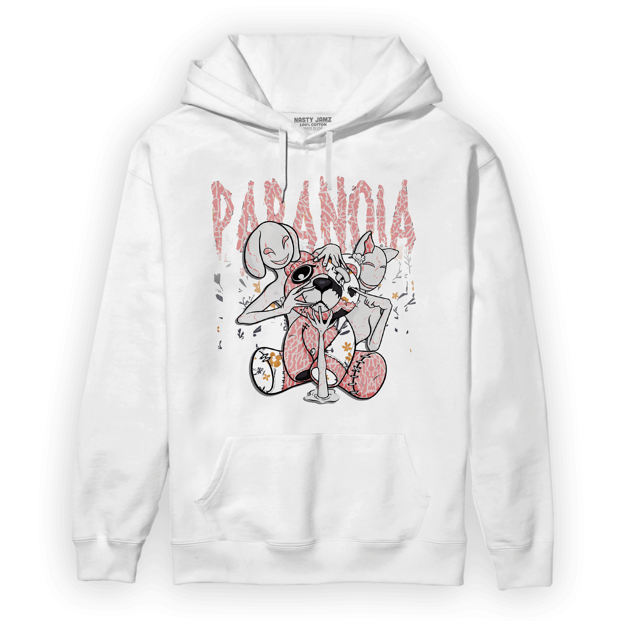 Red Stardust 3s Hoodie Match Paranoia BER - NastyJamz