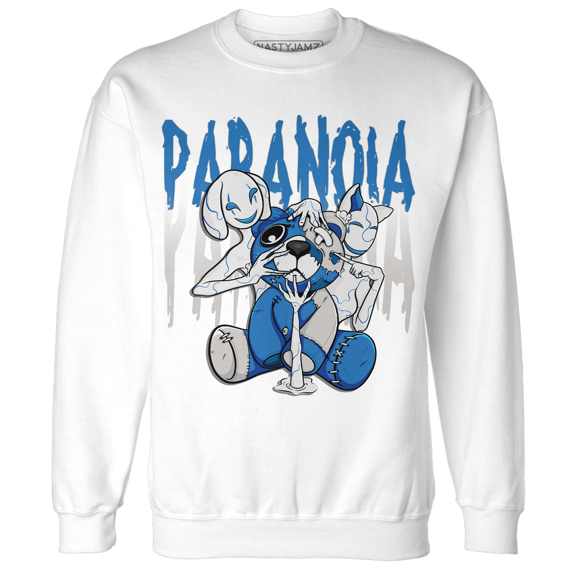 Industrial Blue 4s Sweatshirt Match Paranoia BER - NastyJamz
