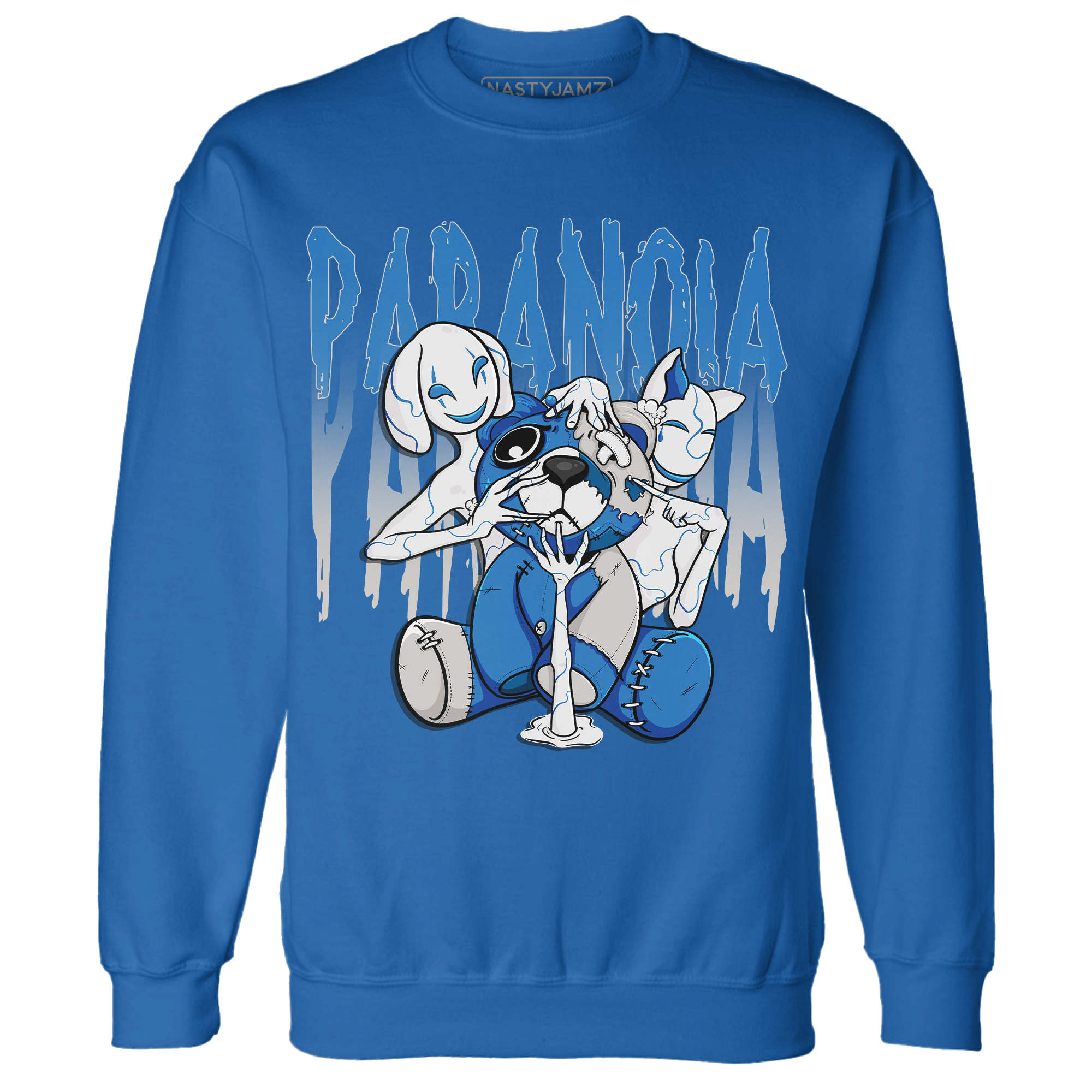 Industrial Blue 4s Sweatshirt Match Paranoia BER - NastyJamz