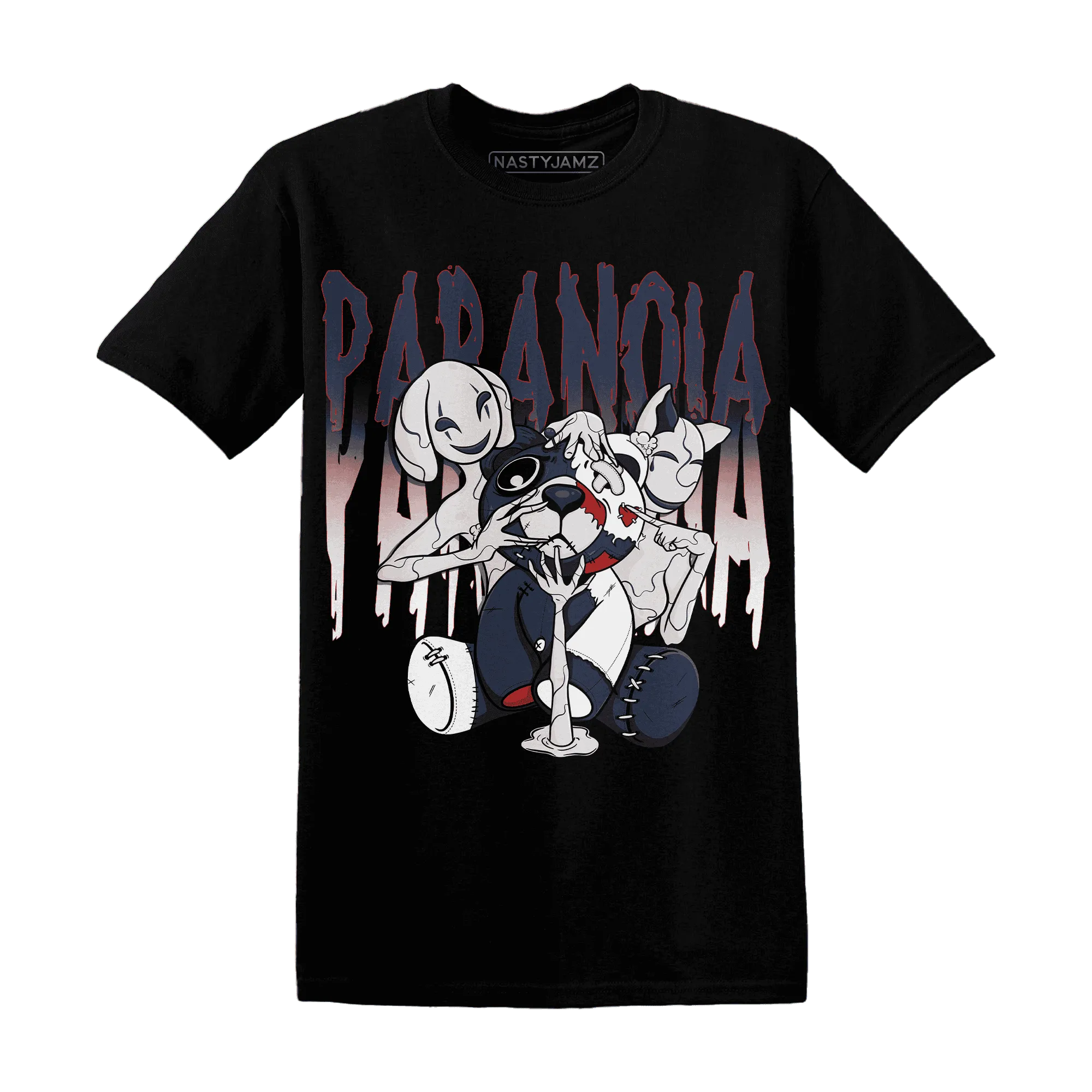 White-Navy-6s-T-Shirt-Match-Paranoia-BER