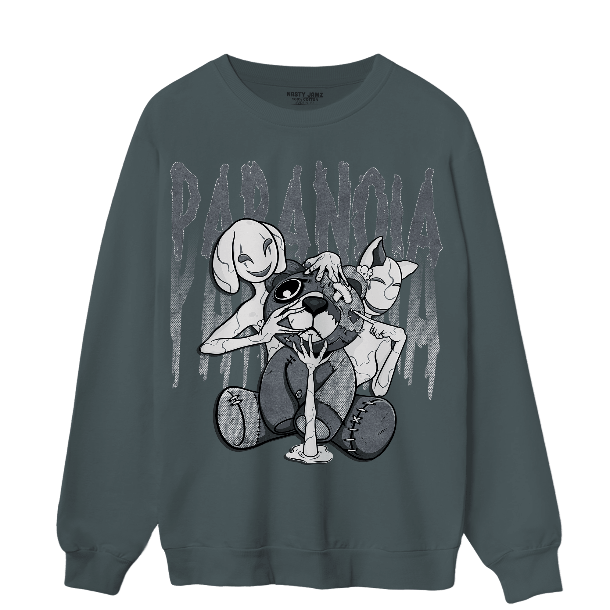 Air Max 90 Iron Grey Sweatshirt Match Paranoia BER - NastyJamz