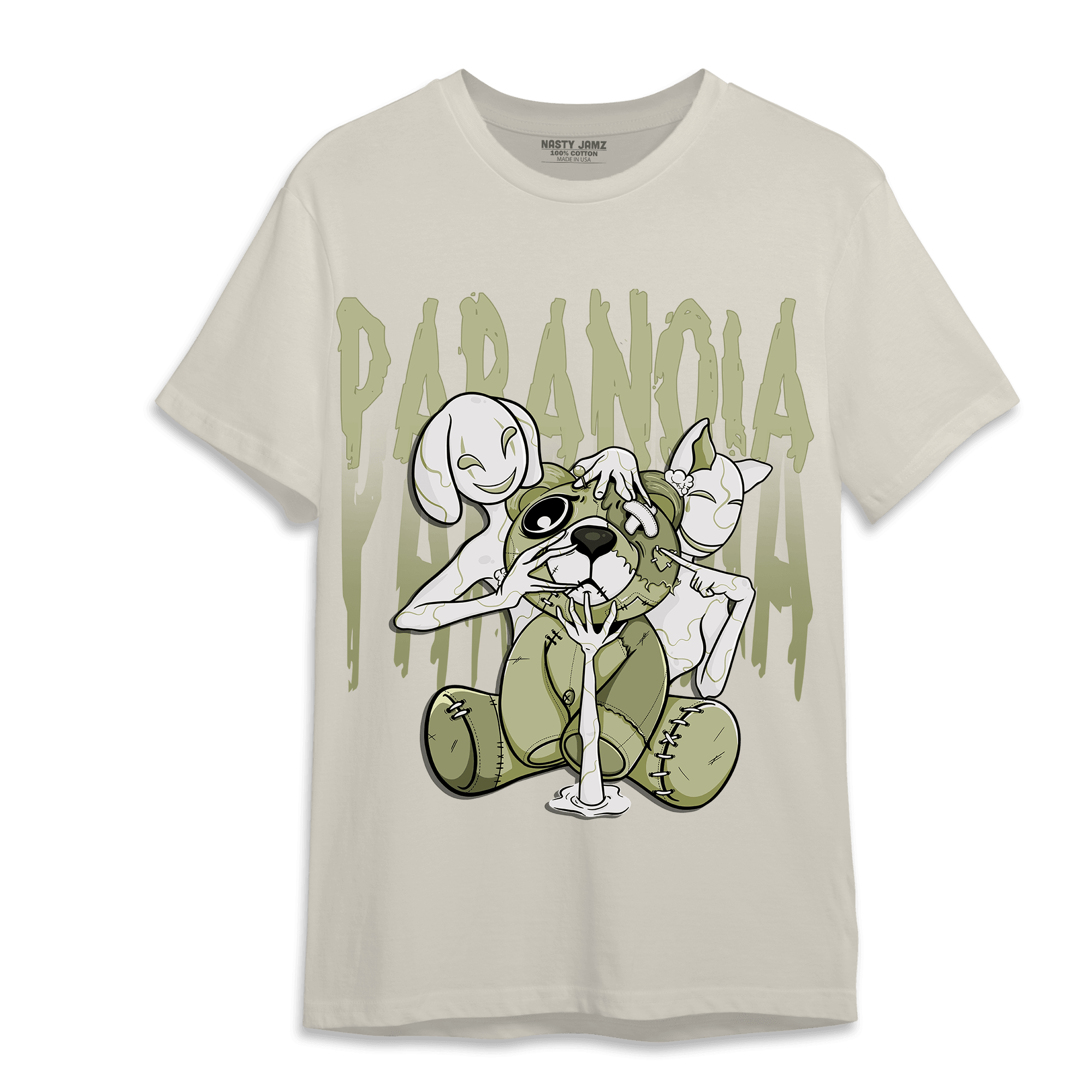 Yeezy Slide Resin T Shirt Match Paranoia BER - NastyJamz