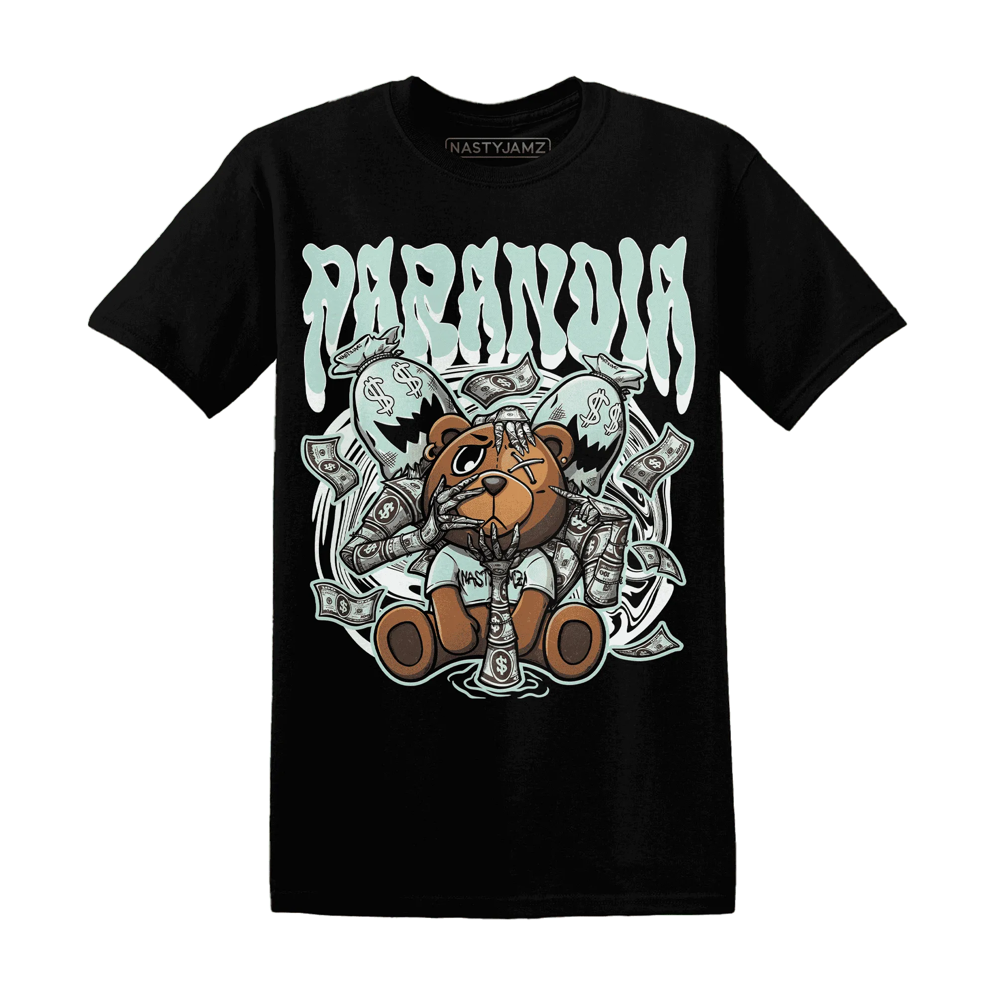 NastyJamz-AF-1-Low-Jade-Ice-White-T-Shirt-Match-Paranoia-Money-BER