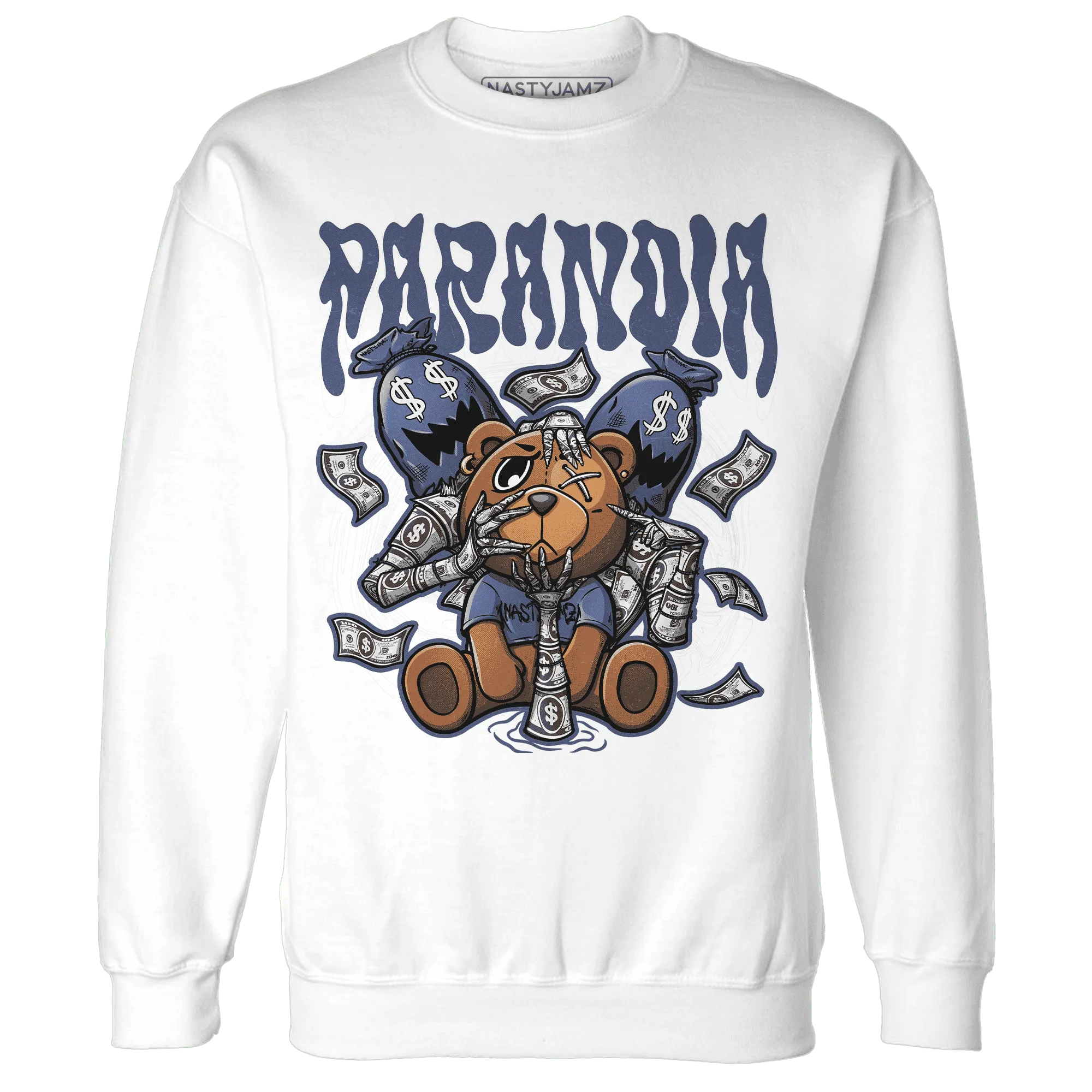 Low-Diffused-Blue-11s-Sweatshirt-Match-Paranoia-Money-BER