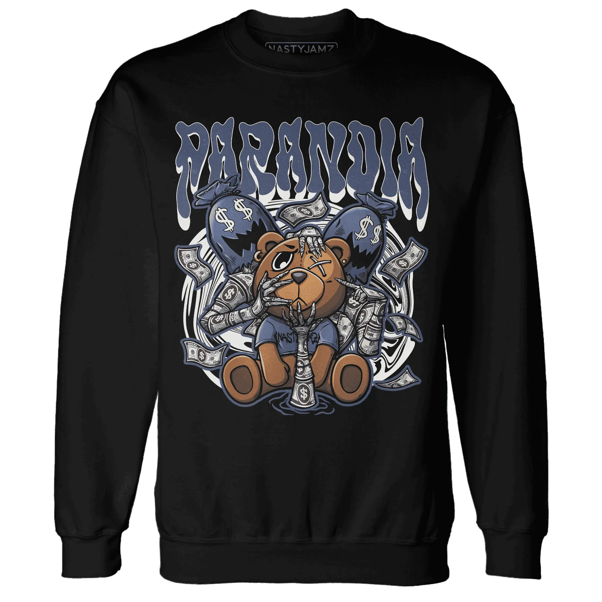 Low-Diffused-Blue-11s-Sweatshirt-Match-Paranoia-Money-BER