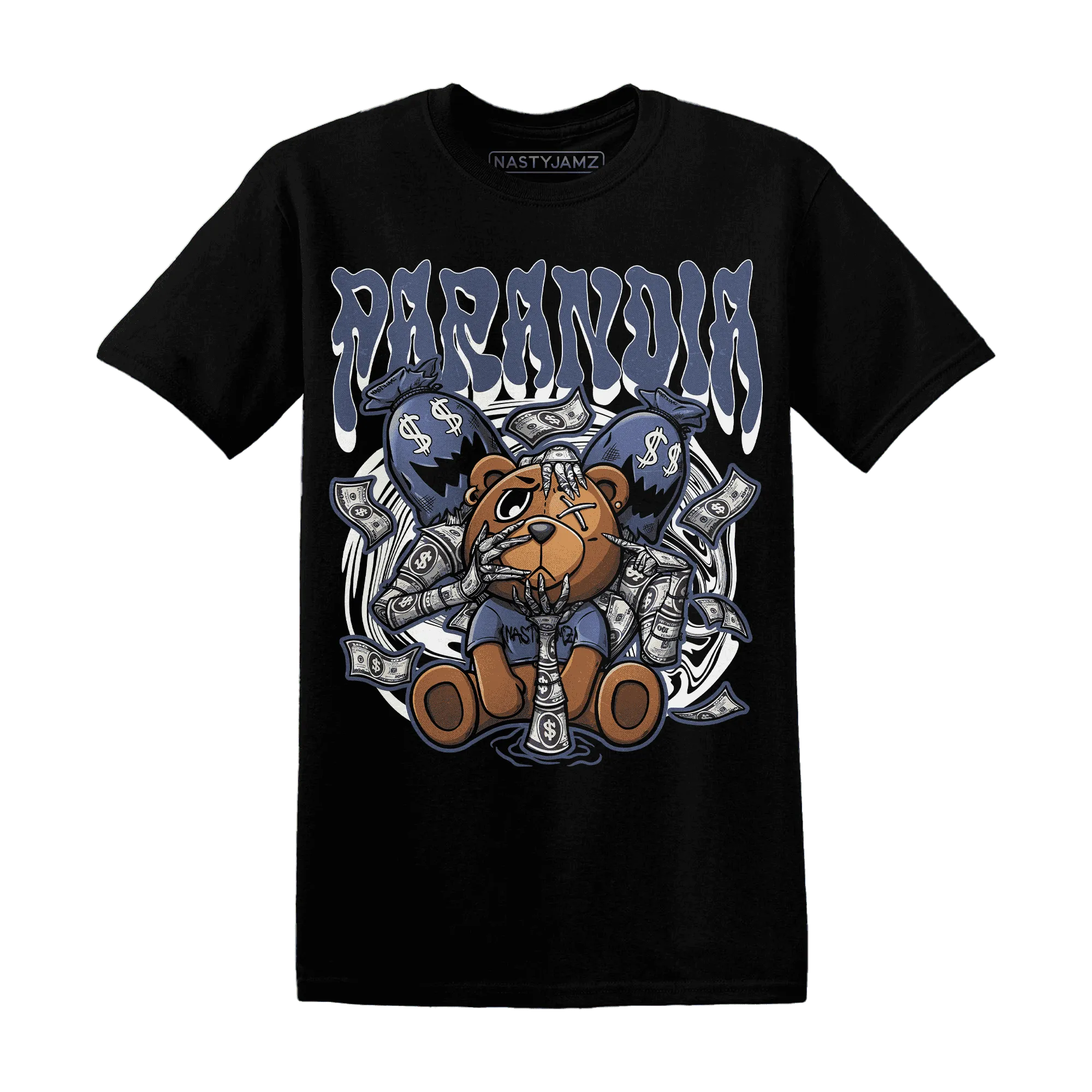 Low-Diffused-Blue-11s-T-Shirt-Match-Paranoia-Money-BER
