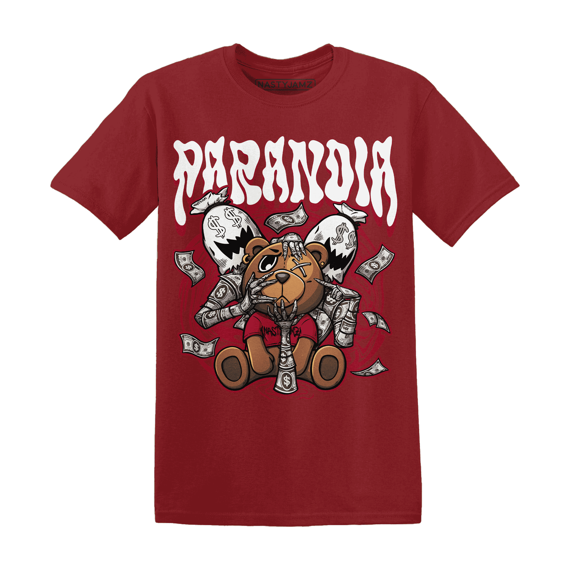 Retro Red Taxi 12s T Shirt Match Paranoia Money BER - NastyJamz