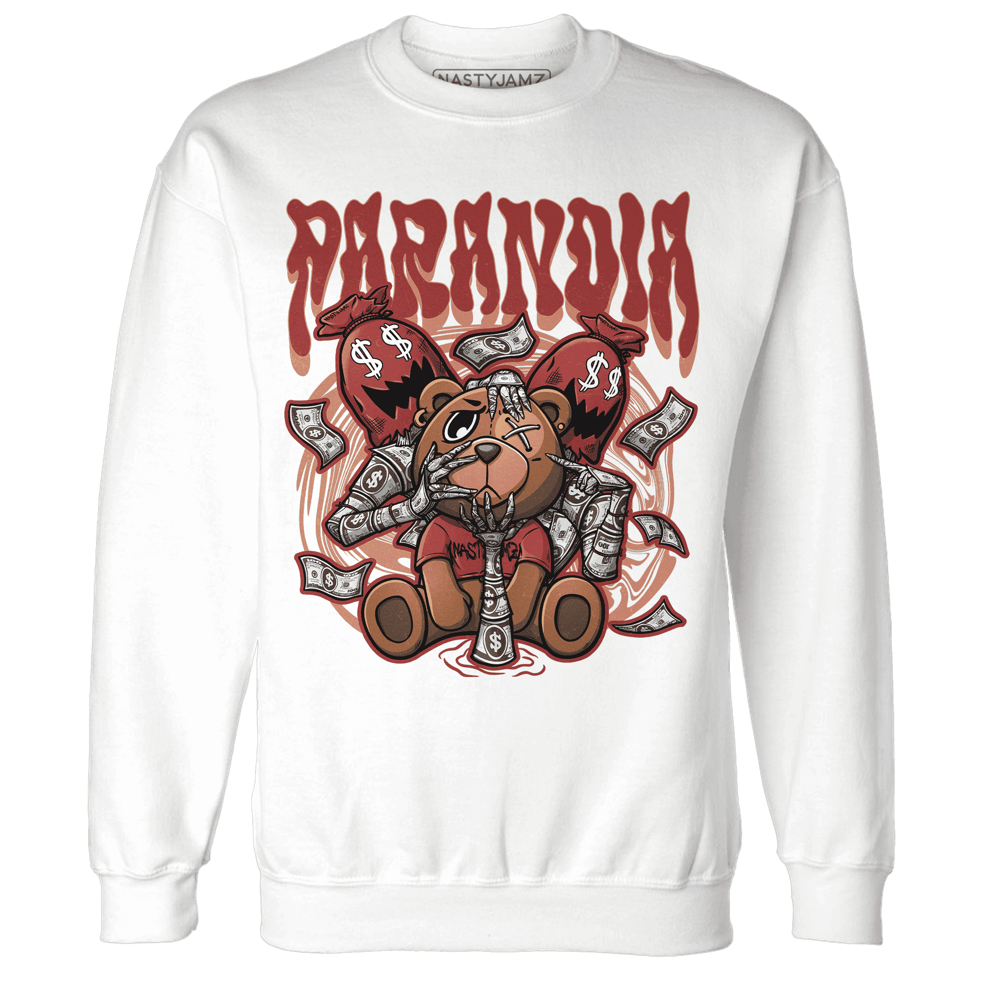 Dune Red 13s Sweatshirt Match Paranoia Money BER - NastyJamz