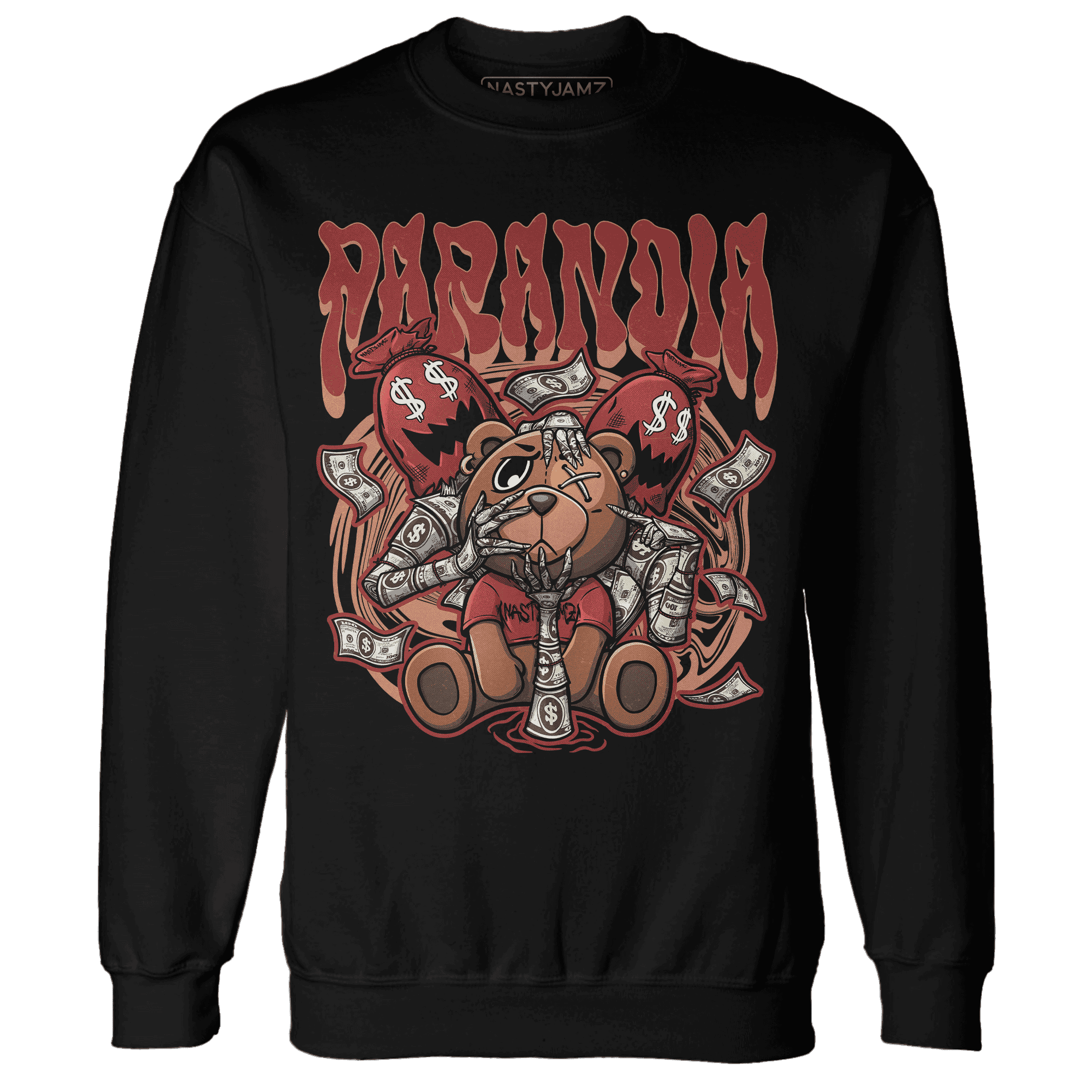 Dune Red 13s Sweatshirt Match Paranoia Money BER - NastyJamz
