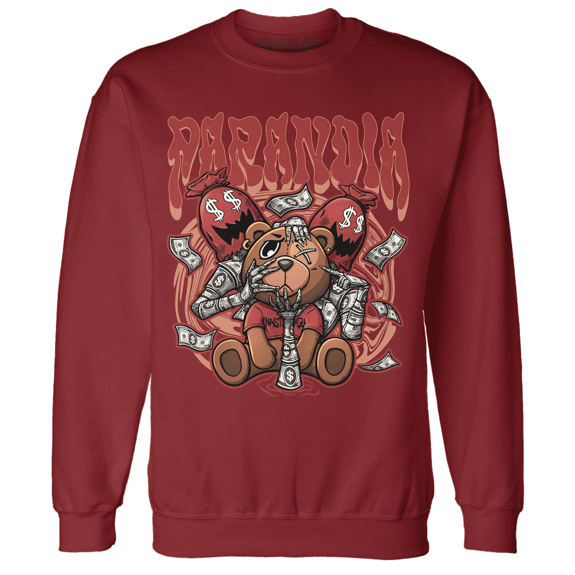 Dune Red 13s Sweatshirt Match Paranoia Money BER - NastyJamz