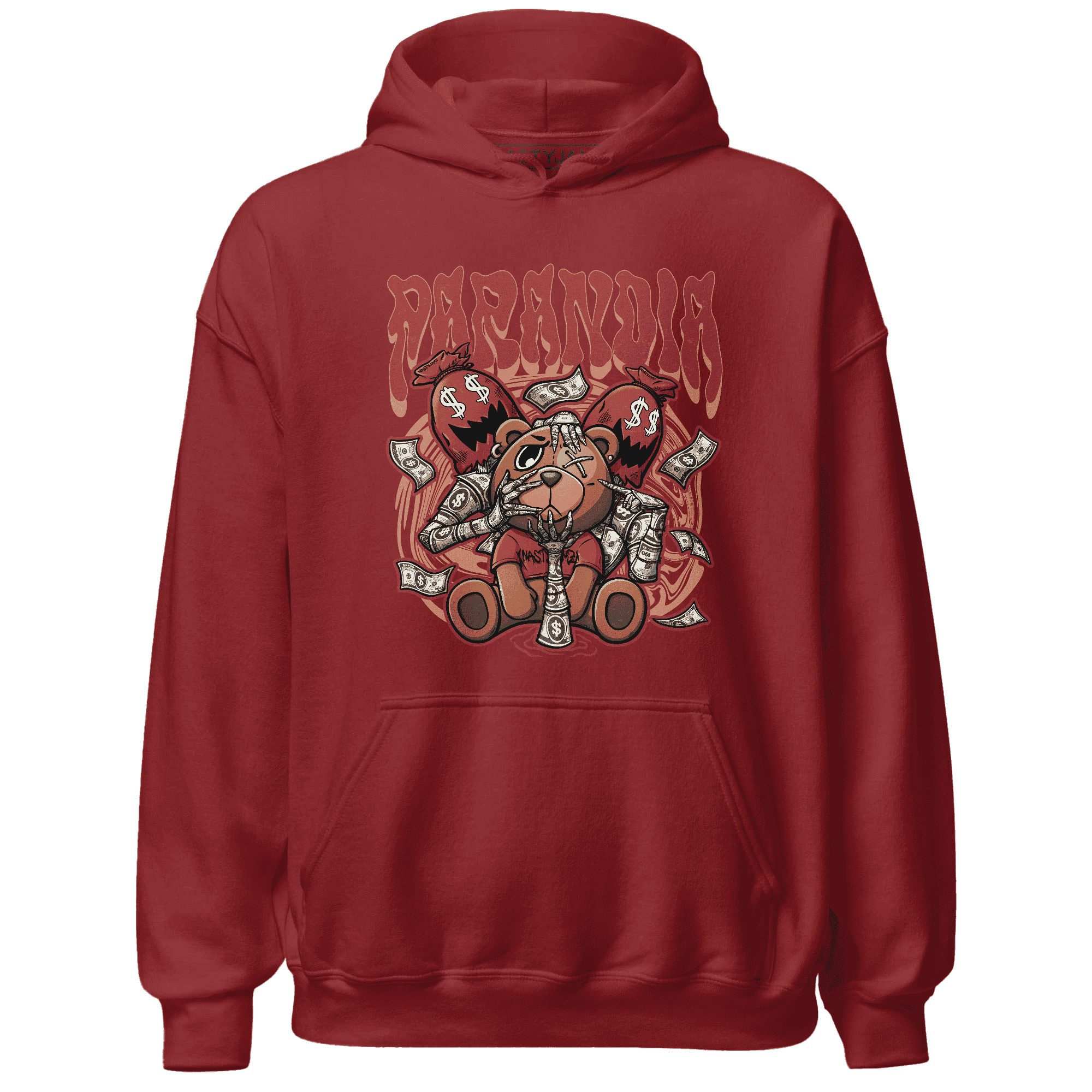 Dune Red 13s Hoodie Match Paranoia Money BER - NastyJamz