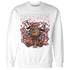 High 85 Metallic Burgundy 1s Sweatshirt Match Paranoia Money BER - NastyJamz