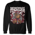 High 85 Metallic Burgundy 1s Sweatshirt Match Paranoia Money BER - NastyJamz