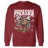 High 85 Metallic Burgundy 1s Sweatshirt Match Paranoia Money BER - NastyJamz