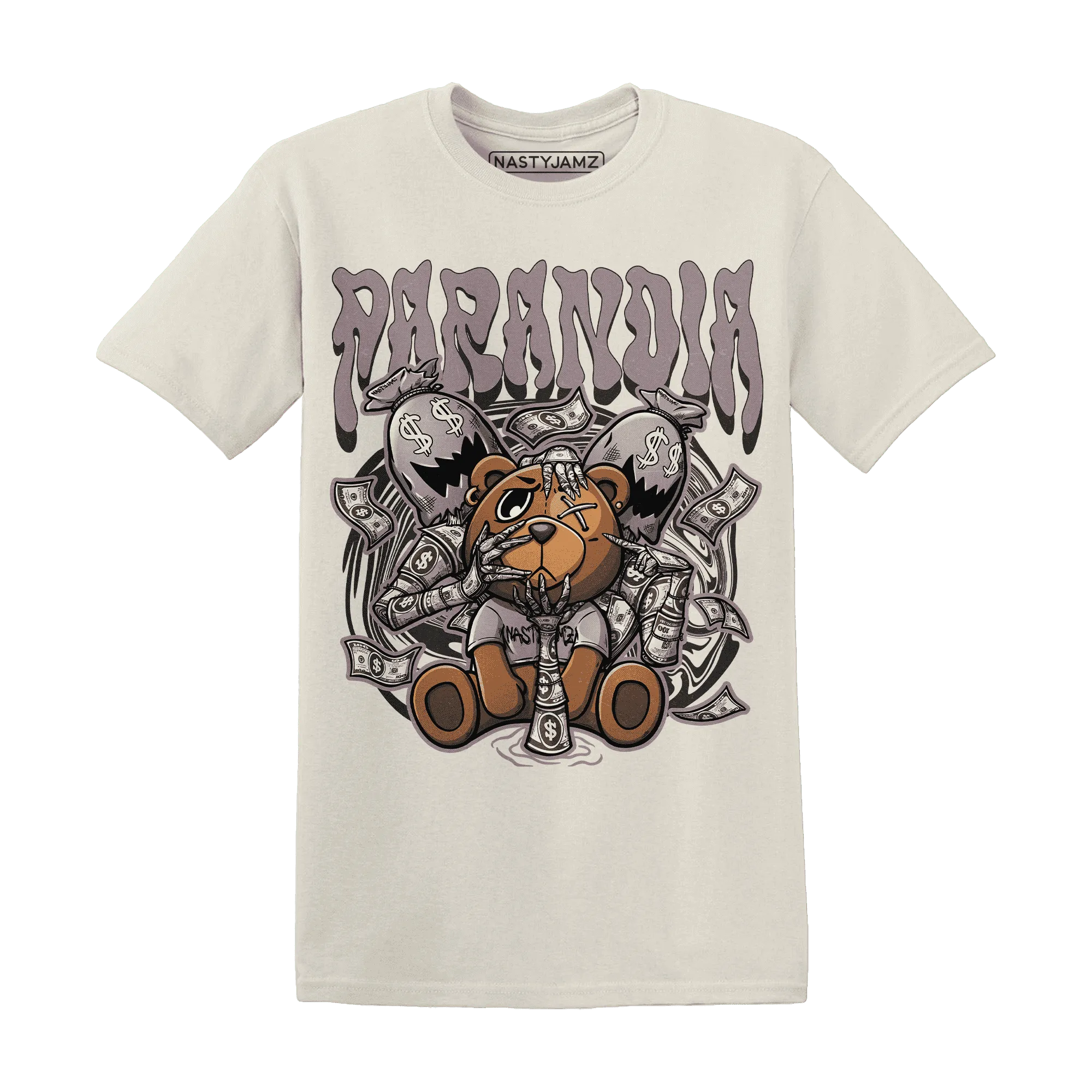 NastyJamz-Black-Violet-Ore-3s-T-Shirt-Match-Paranoia-Money-BER