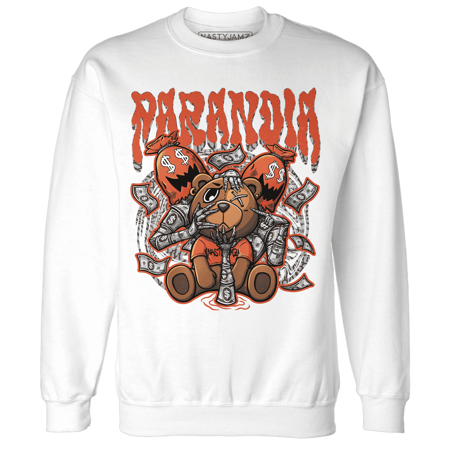Georgia Peach 3s Sweatshirt Match Paranoia Money BER - NastyJamz