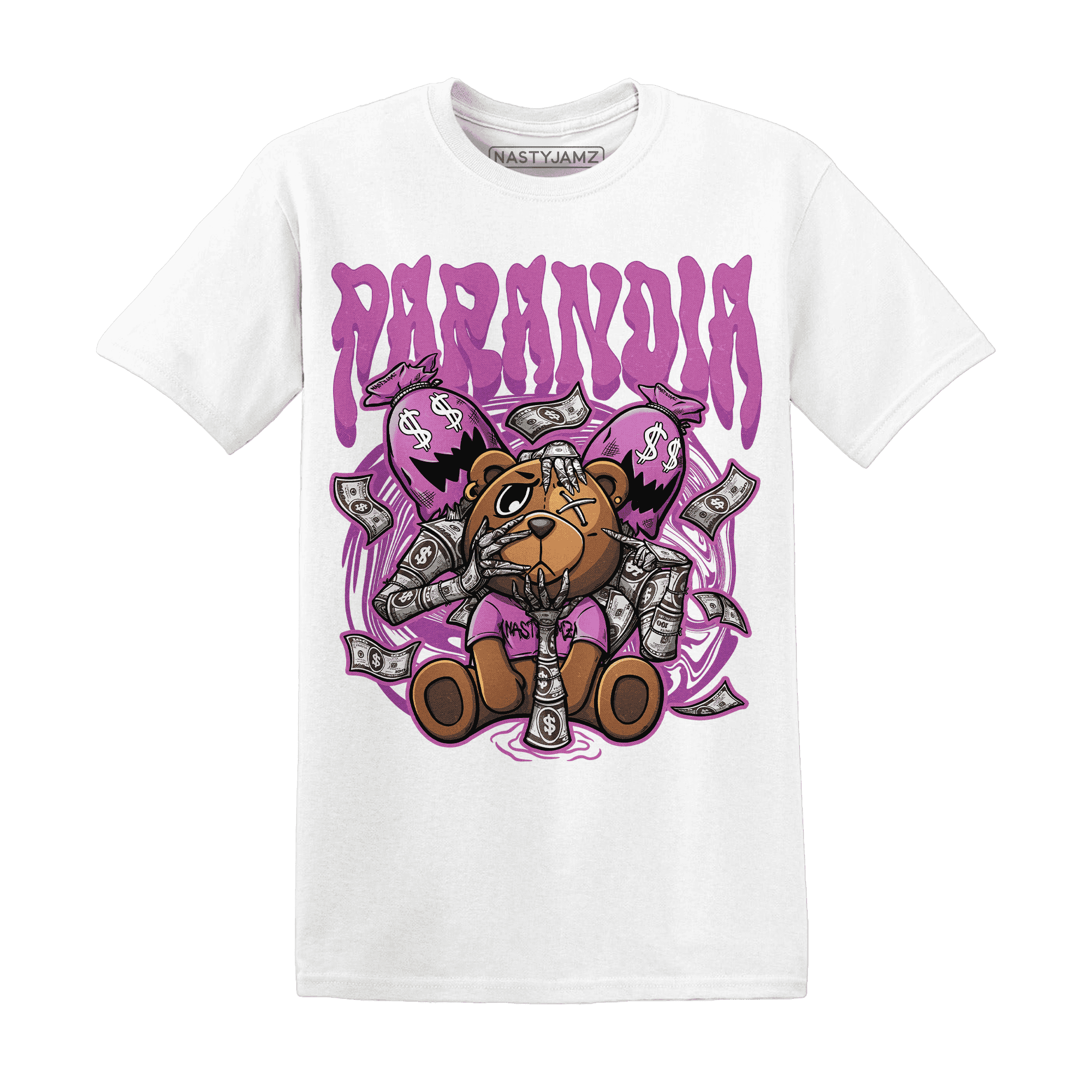GS Hyper Violet 4s T Shirt Match Paranoia Money BER - NastyJamz