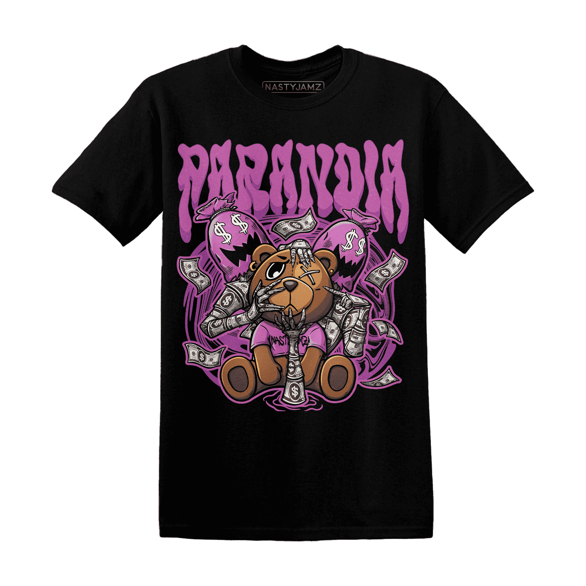 GS Hyper Violet 4s T Shirt Match Paranoia Money BER - NastyJamz