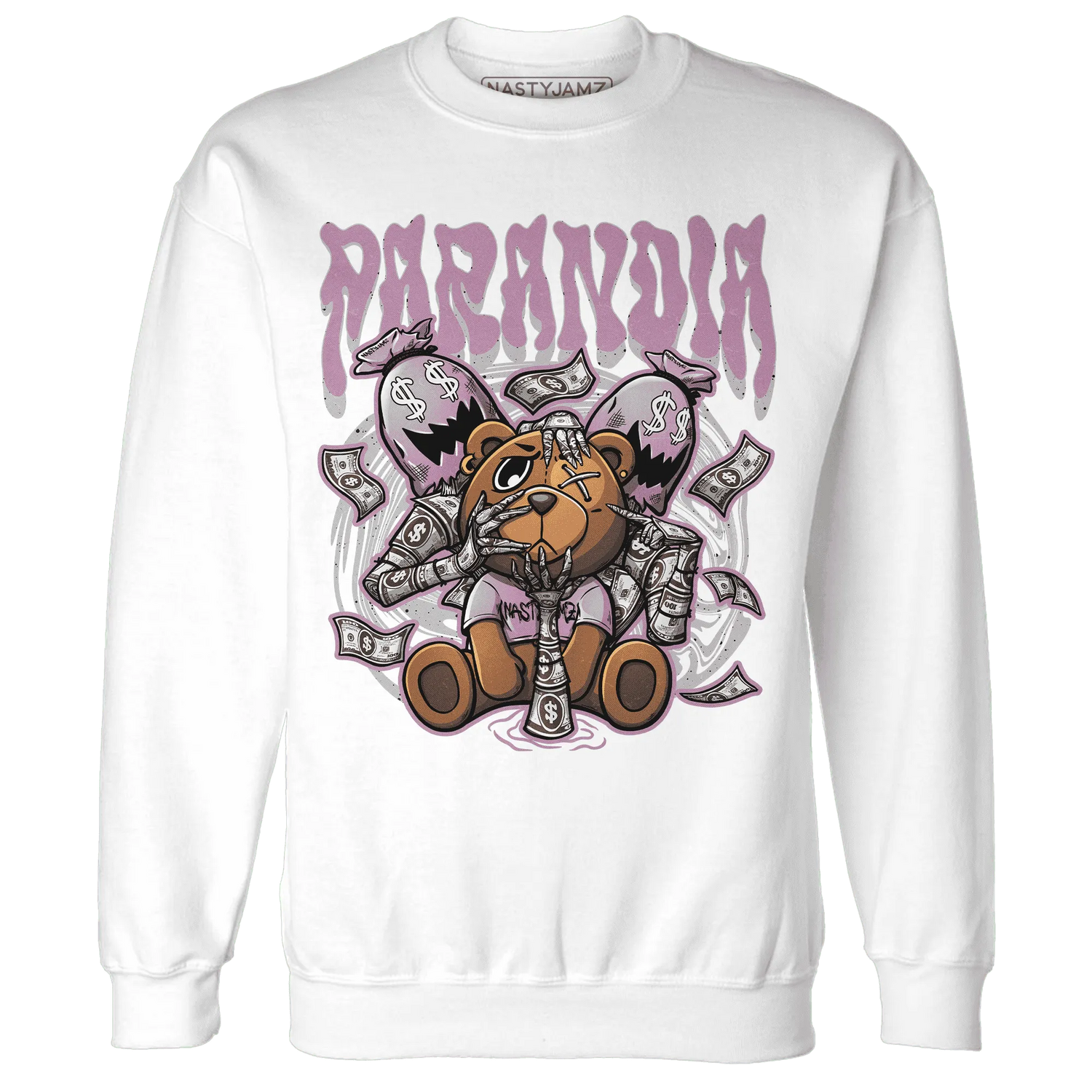 Orchid-Neutral-Grey-Black-White-4s-NastyJamz-Sweatshirt-Match-Paranoia-Money-BER