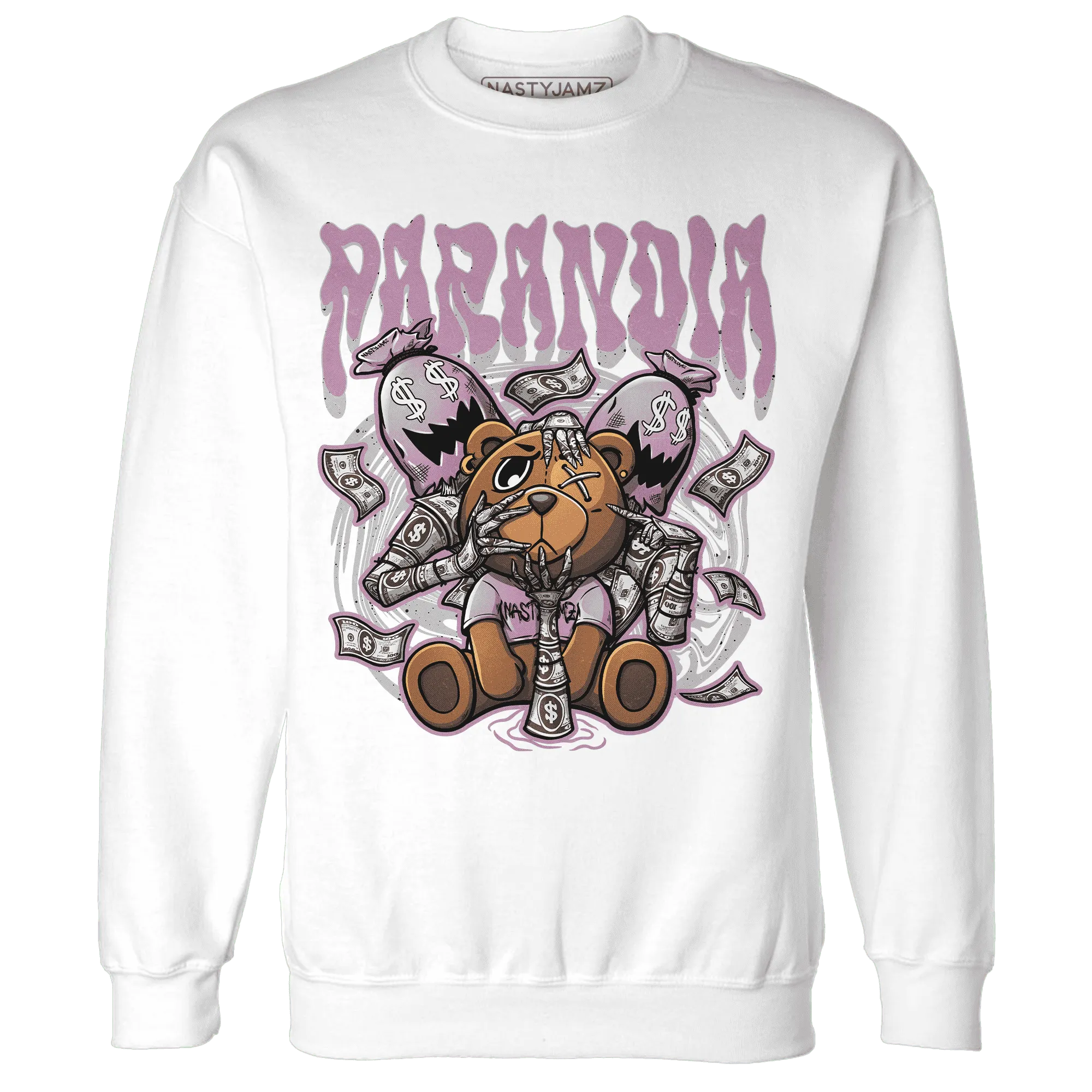 Orchid-Neutral-Grey-Black-White-4s-NastyJamz-Sweatshirt-Match-Paranoia-Money-BER