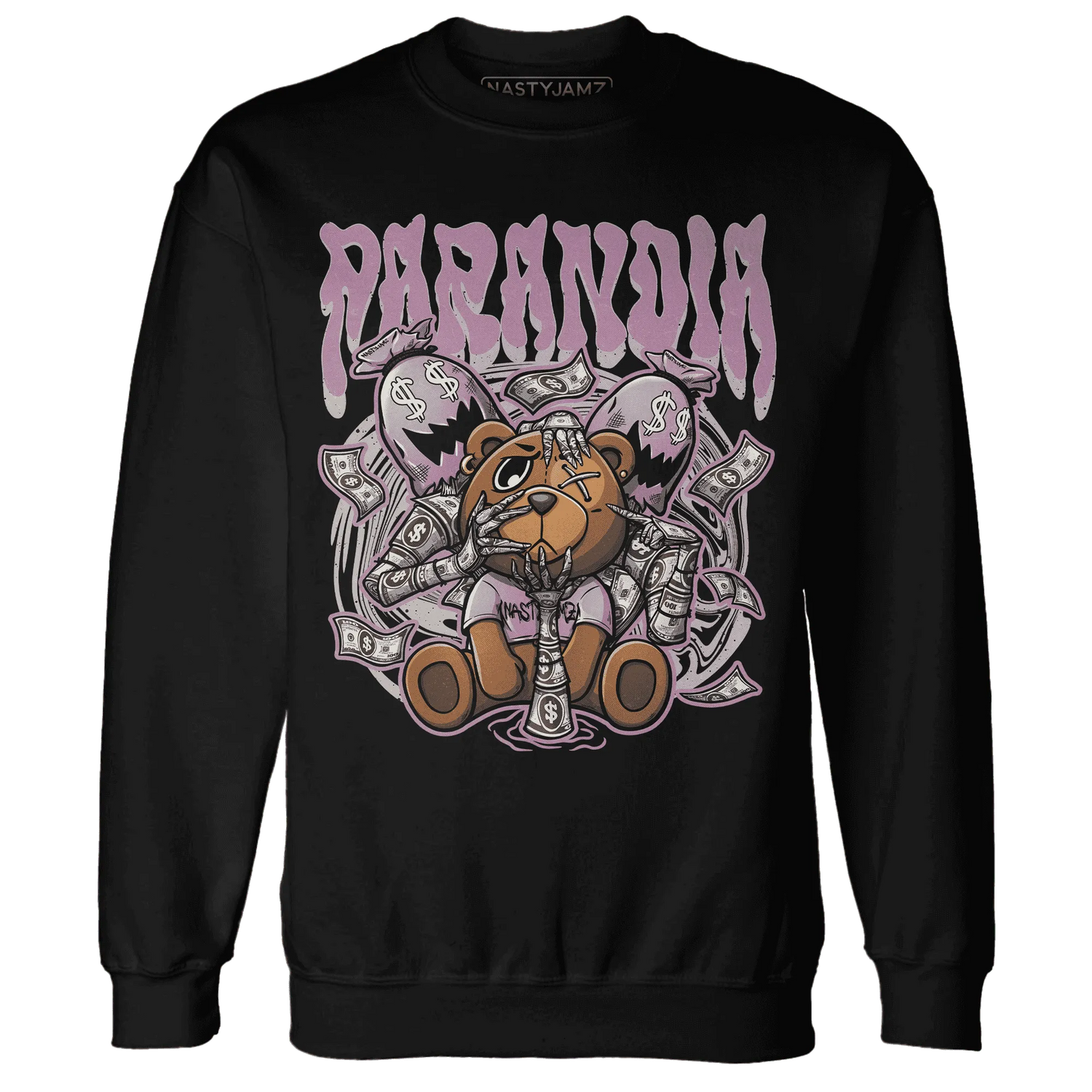 Orchid-Neutral-Grey-Black-White-4s-NastyJamz-Sweatshirt-Match-Paranoia-Money-BER