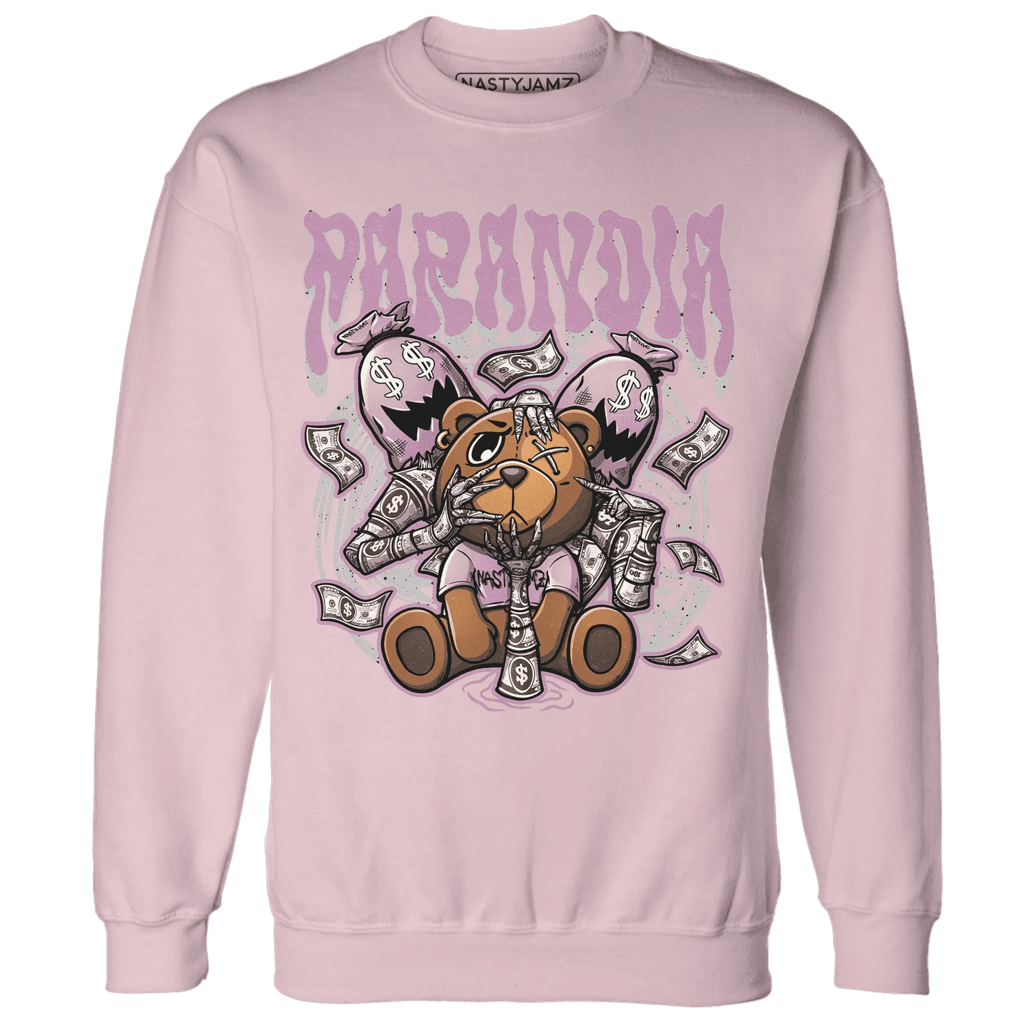 Orchid-Neutral-Grey-Black-White-4s-NastyJamz-Sweatshirt-Match-Paranoia-Money-BER