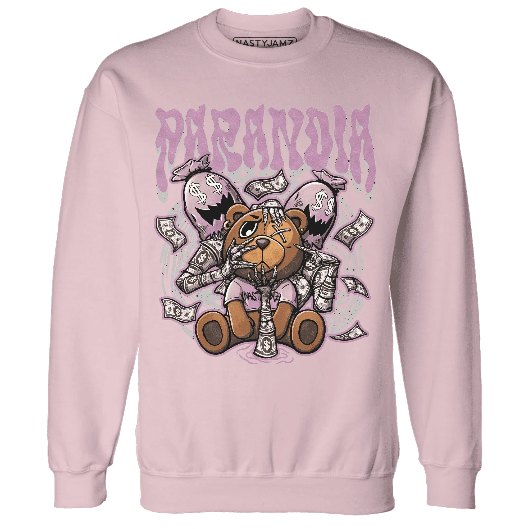 Orchid-Neutral-Grey-Black-White-4s-NastyJamz-Sweatshirt-Match-Paranoia-Money-BER