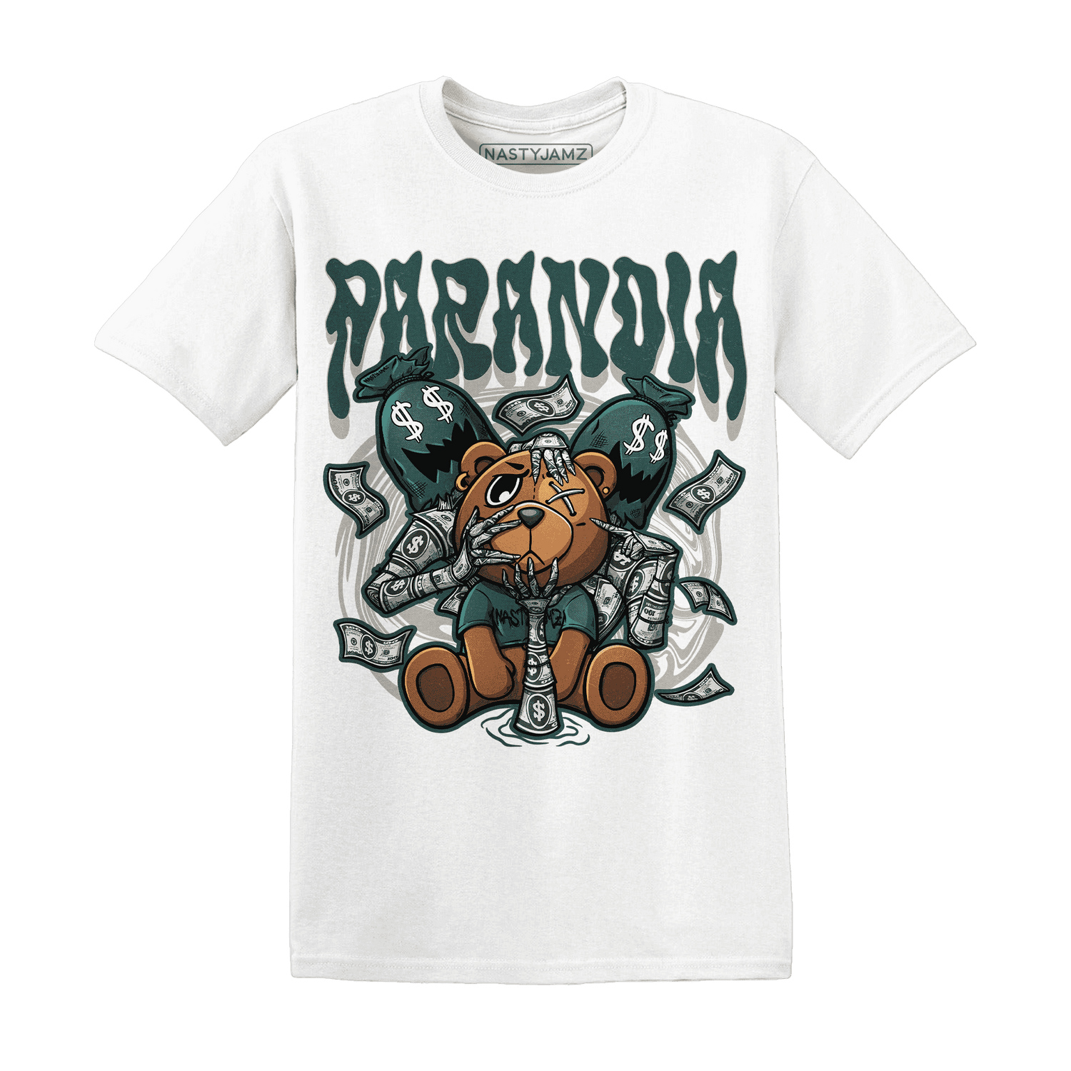Oxidized Green 4s T Shirt Match Paranoia Money BER - NastyJamz