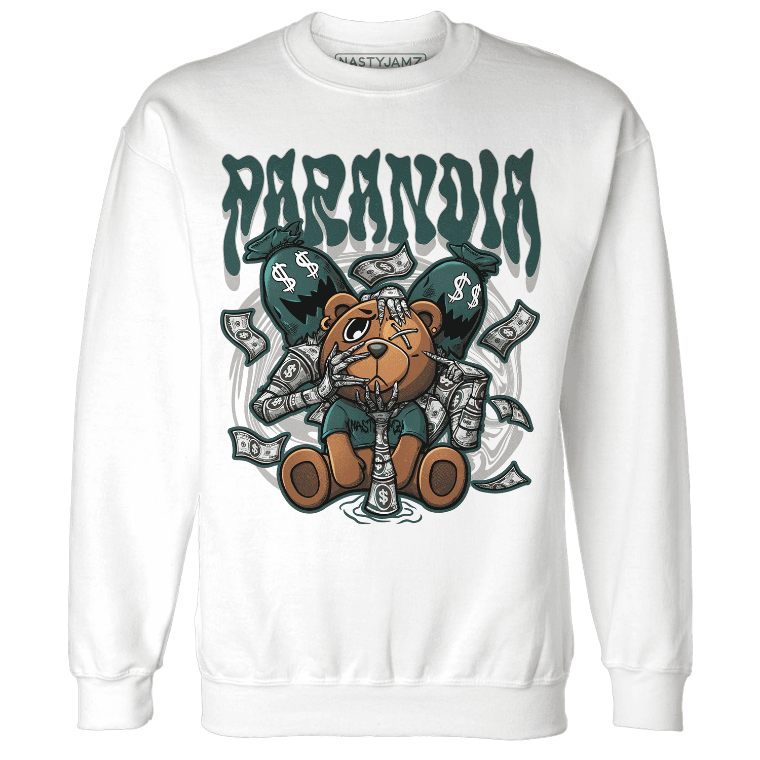 Oxidized Green 4s Sweatshirt Match Paranoia Money BER - NastyJamz