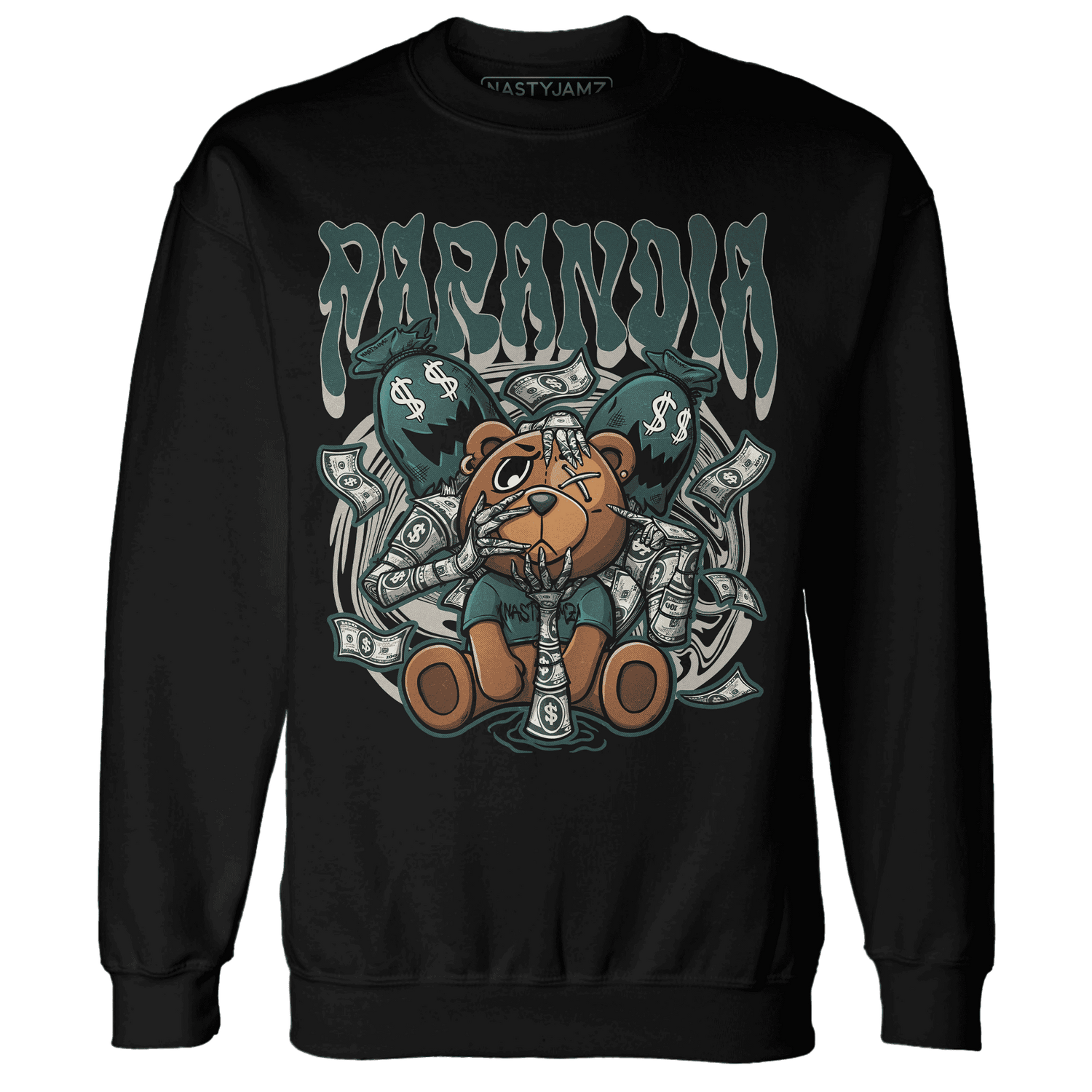 Oxidized Green 4s Sweatshirt Match Paranoia Money BER - NastyJamz