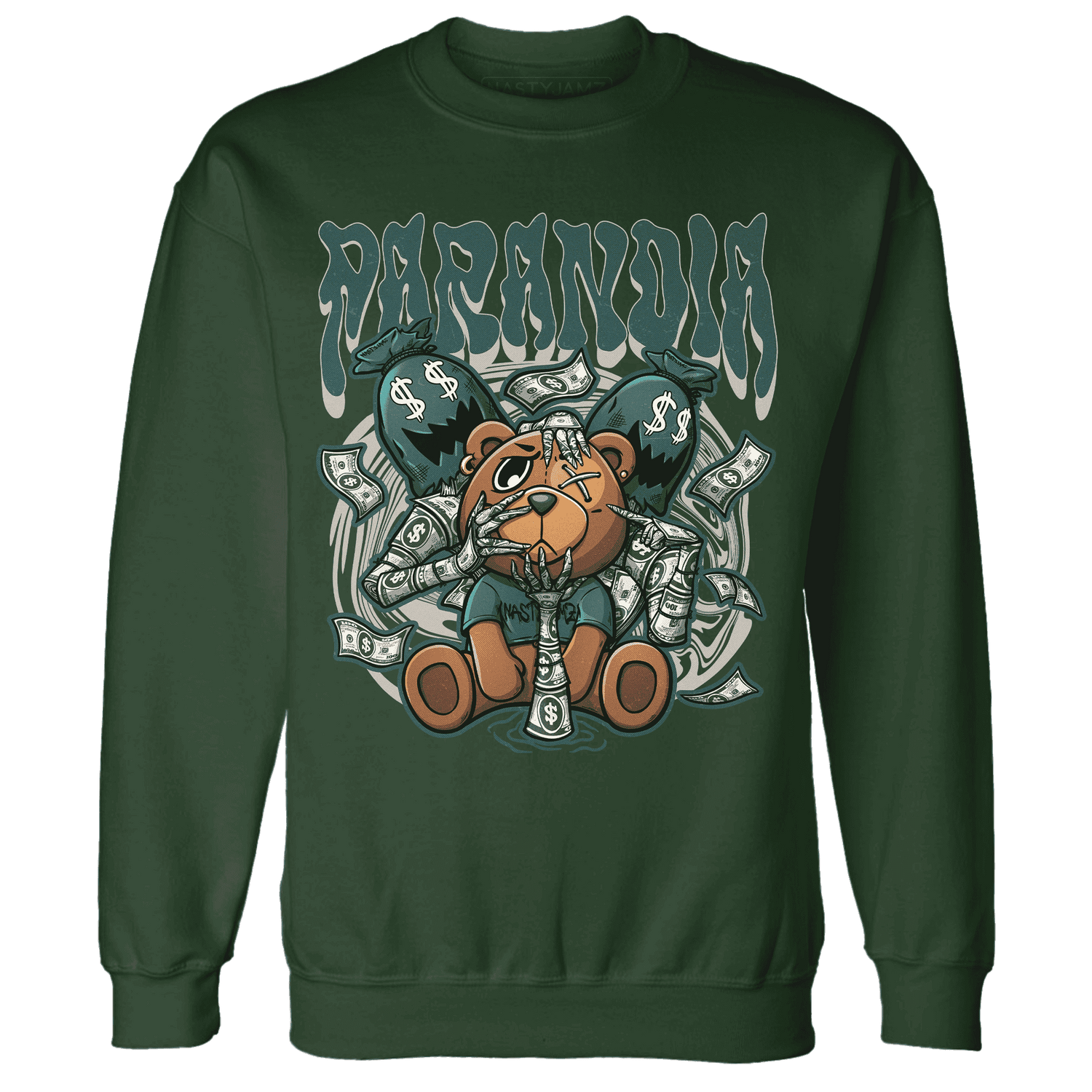 Oxidized Green 4s Sweatshirt Match Paranoia Money BER - NastyJamz