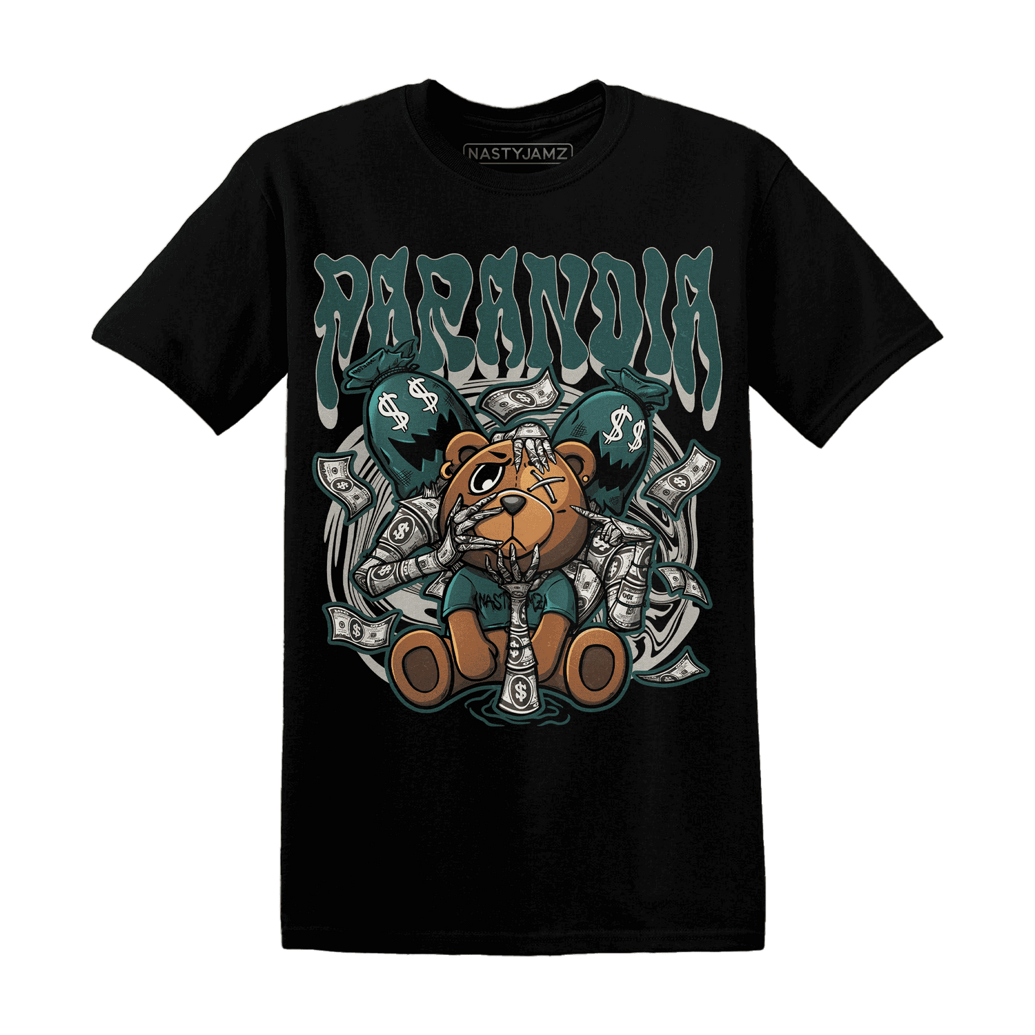 Oxidized Green 4s T Shirt Match Paranoia Money BER - NastyJamz